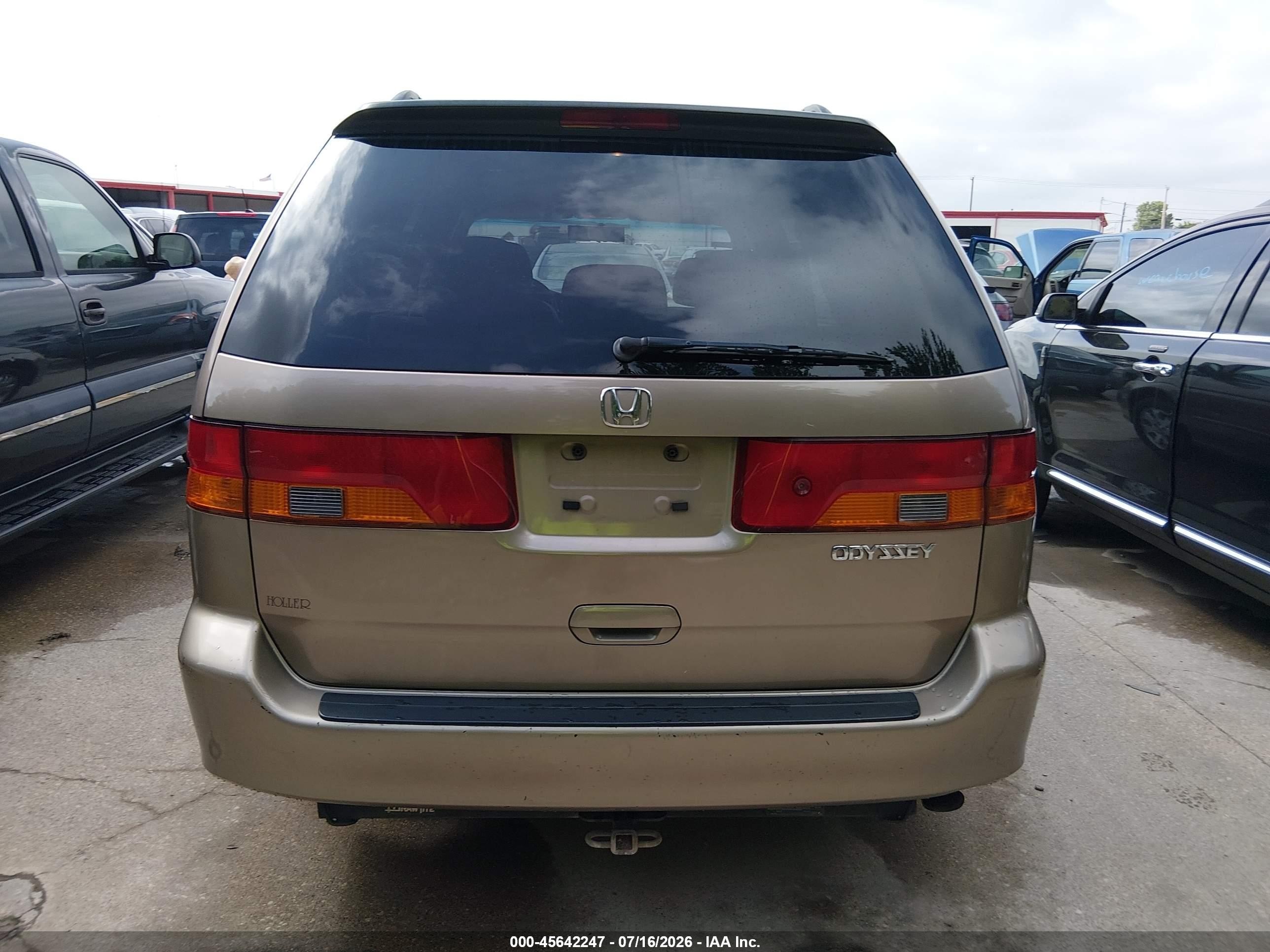 2004 Honda Odyssey Ex Brown vin: 5FNRL18694B049606