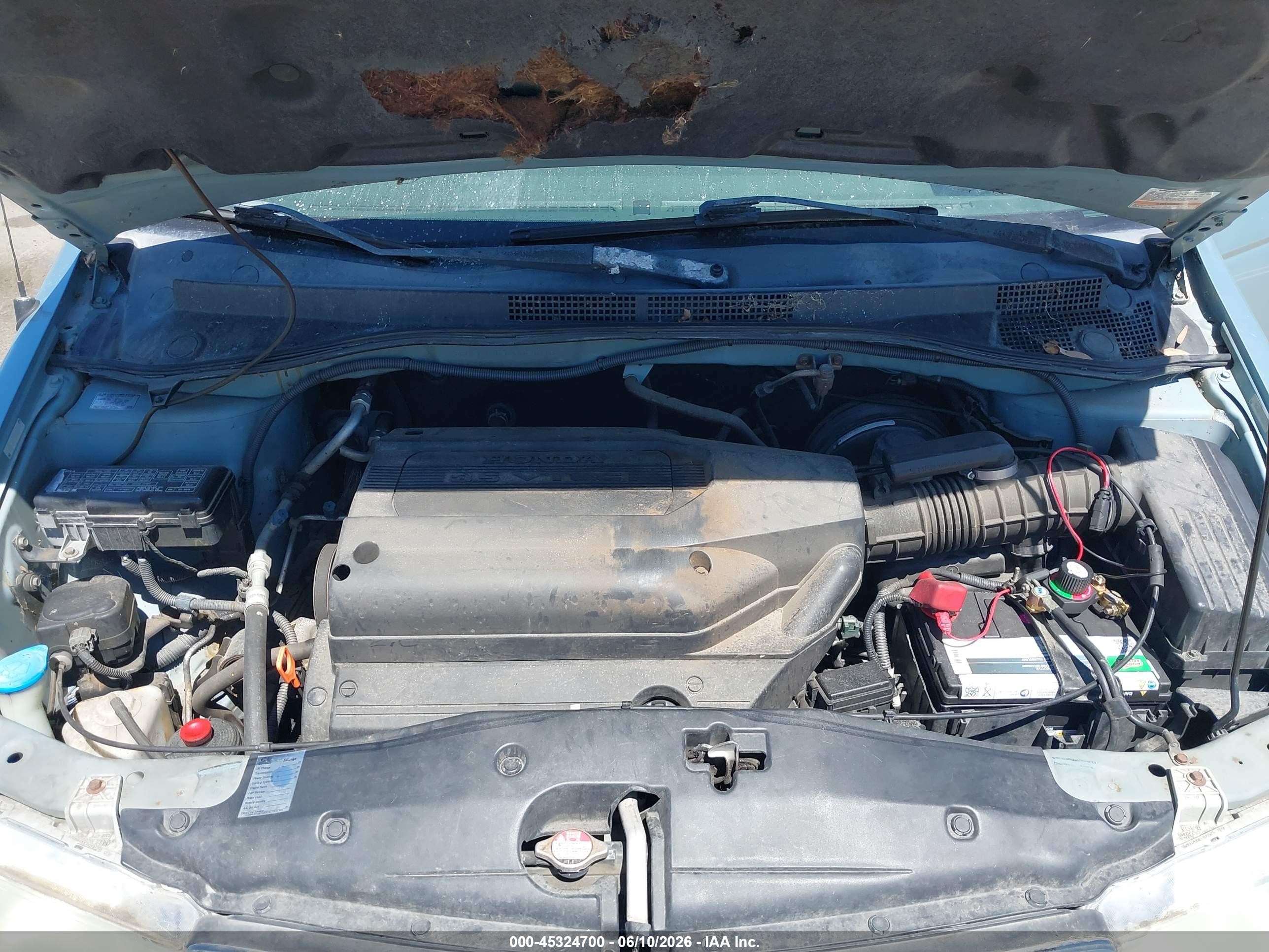 2004 Honda Odyssey Ex Light Blue vin: 5FNRL18694B069676