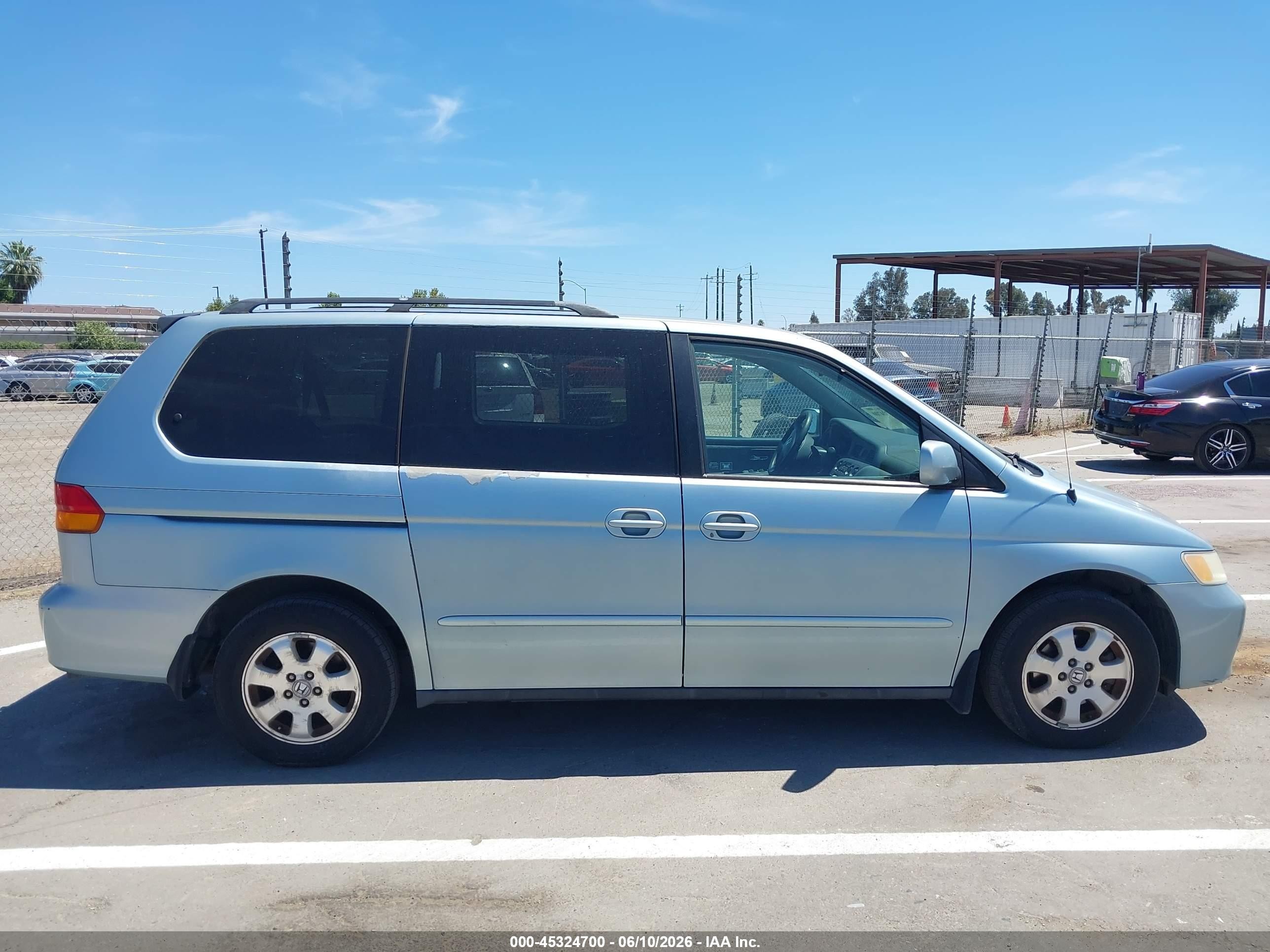 2004 Honda Odyssey Ex Light Blue vin: 5FNRL18694B069676