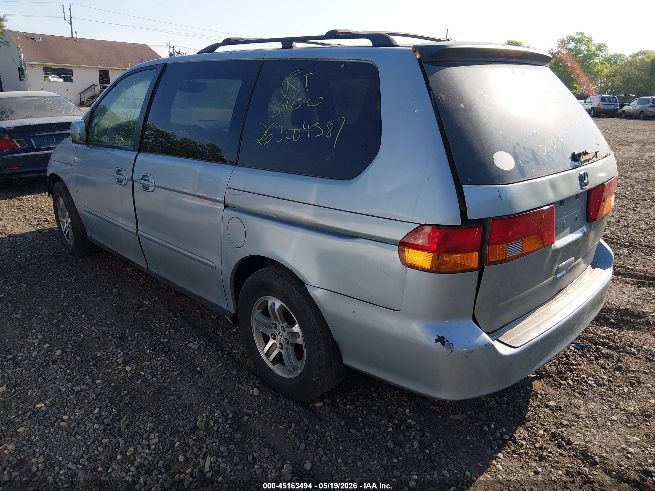 2004 Honda Odyssey Ex Blue vin: 5FNRL18694B073422