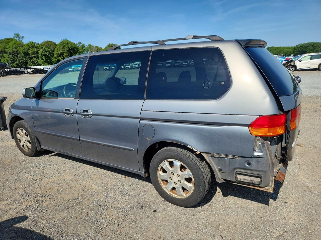 2002 Honda Odyssey Ex Gray vin: 5FNRL186X2B000802