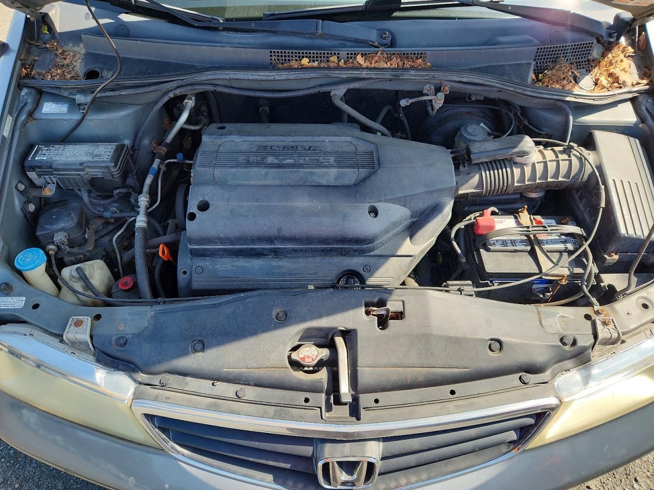 2002 Honda Odyssey Ex Gray vin: 5FNRL186X2B000802
