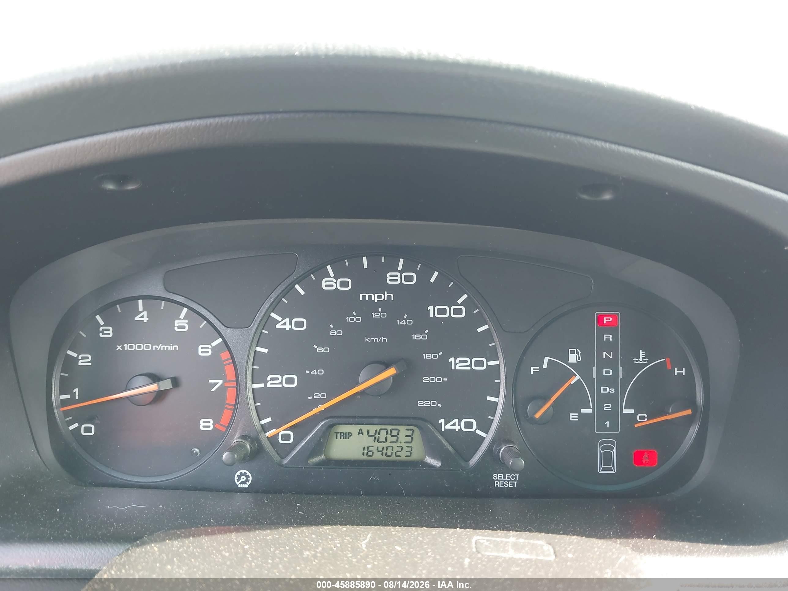 2002 Honda Odyssey Ex Teal vin: 5FNRL186X2B011735