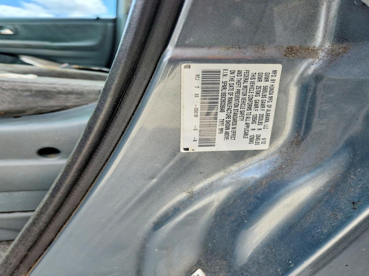 2002 Honda Odyssey Ex Charcoal vin: 5FNRL186X2B036649