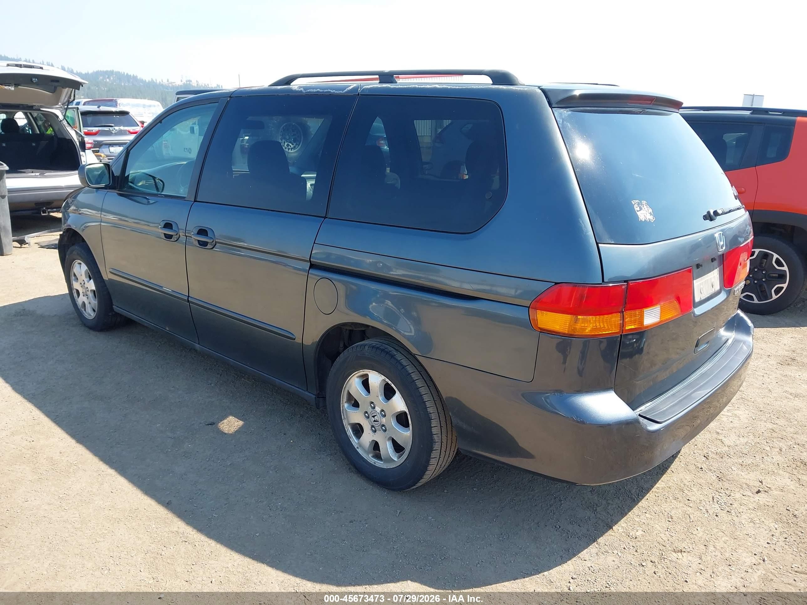 2003 Honda Odyssey Ex Gray vin: 5FNRL186X3B060824