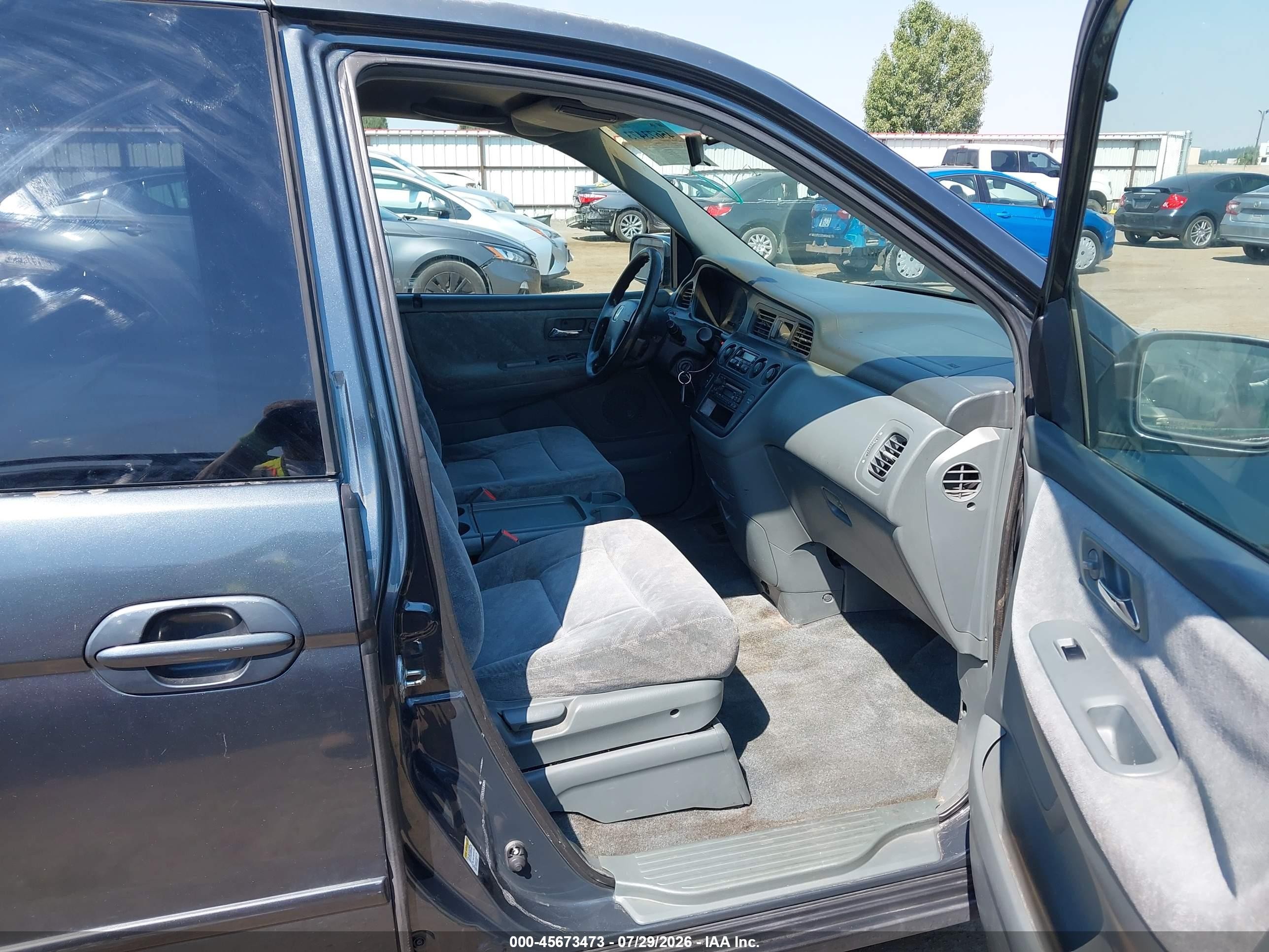 2003 Honda Odyssey Ex Gray vin: 5FNRL186X3B060824
