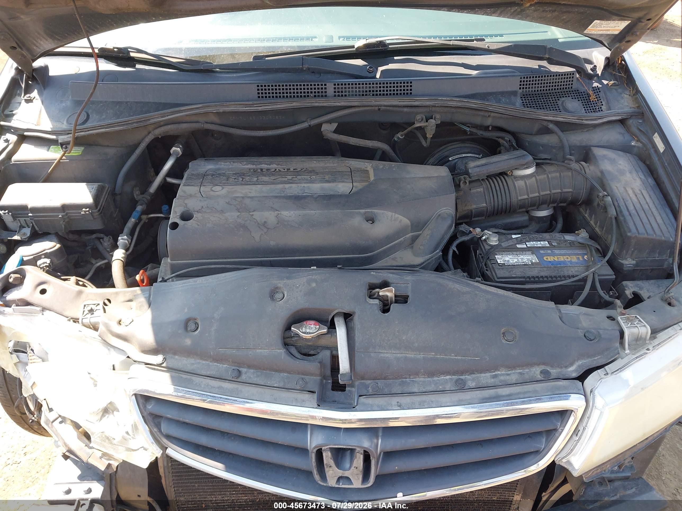 2003 Honda Odyssey Ex Gray vin: 5FNRL186X3B060824