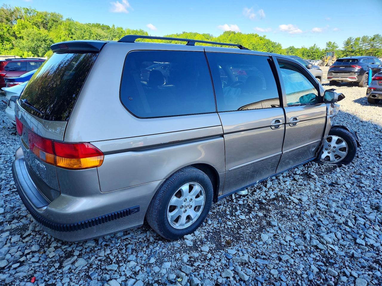 2004 Honda Odyssey Ex Silver vin: 5FNRL186X4B037402