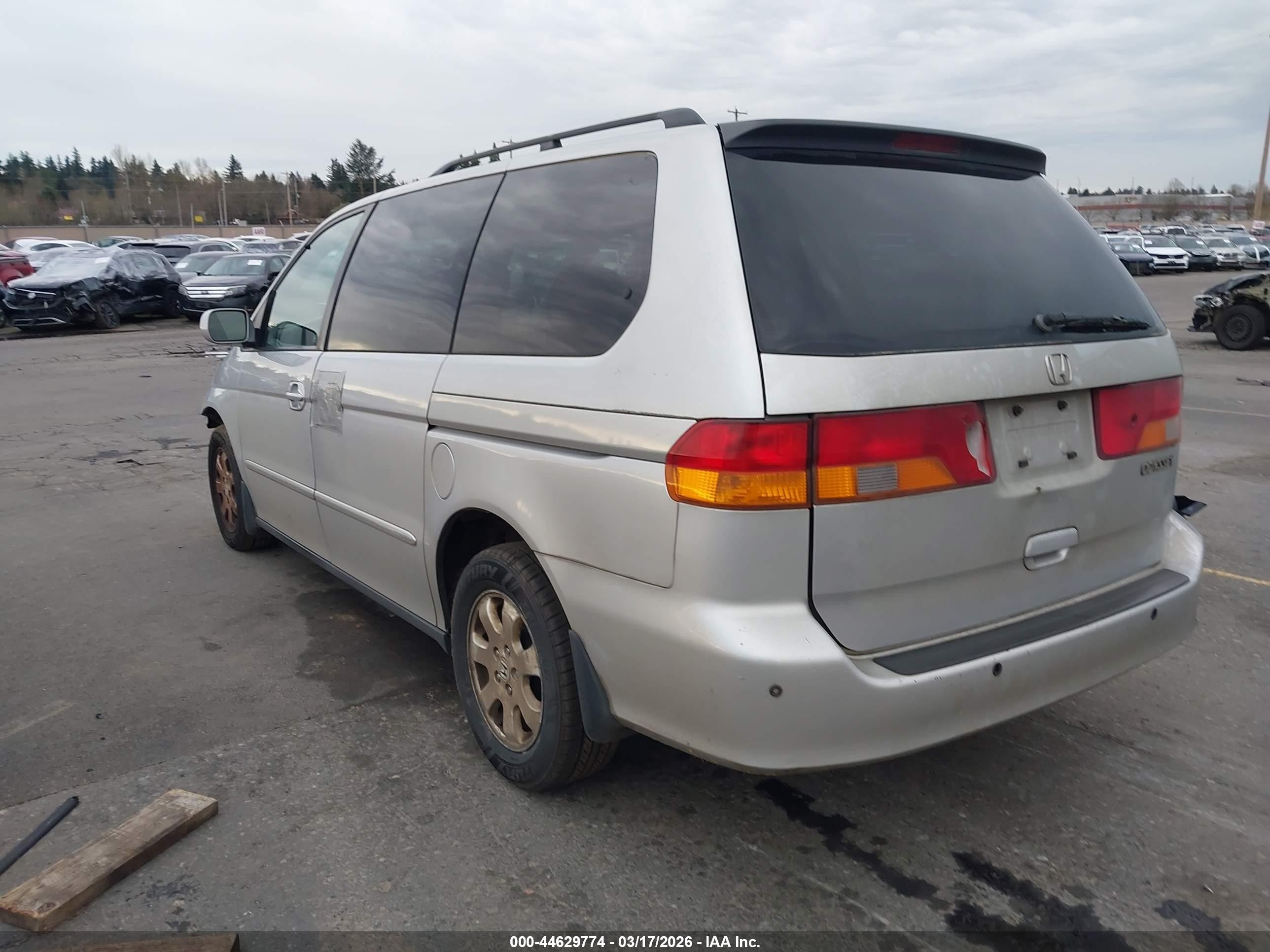2003 Honda Odyssey Ex-l Silver vin: 5FNRL18703B108663