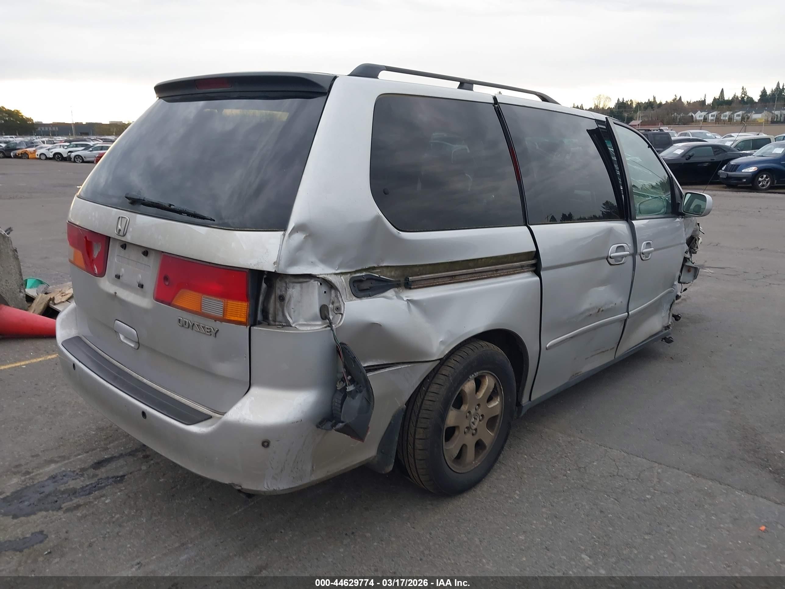 2003 Honda Odyssey Ex-l Silver vin: 5FNRL18703B108663