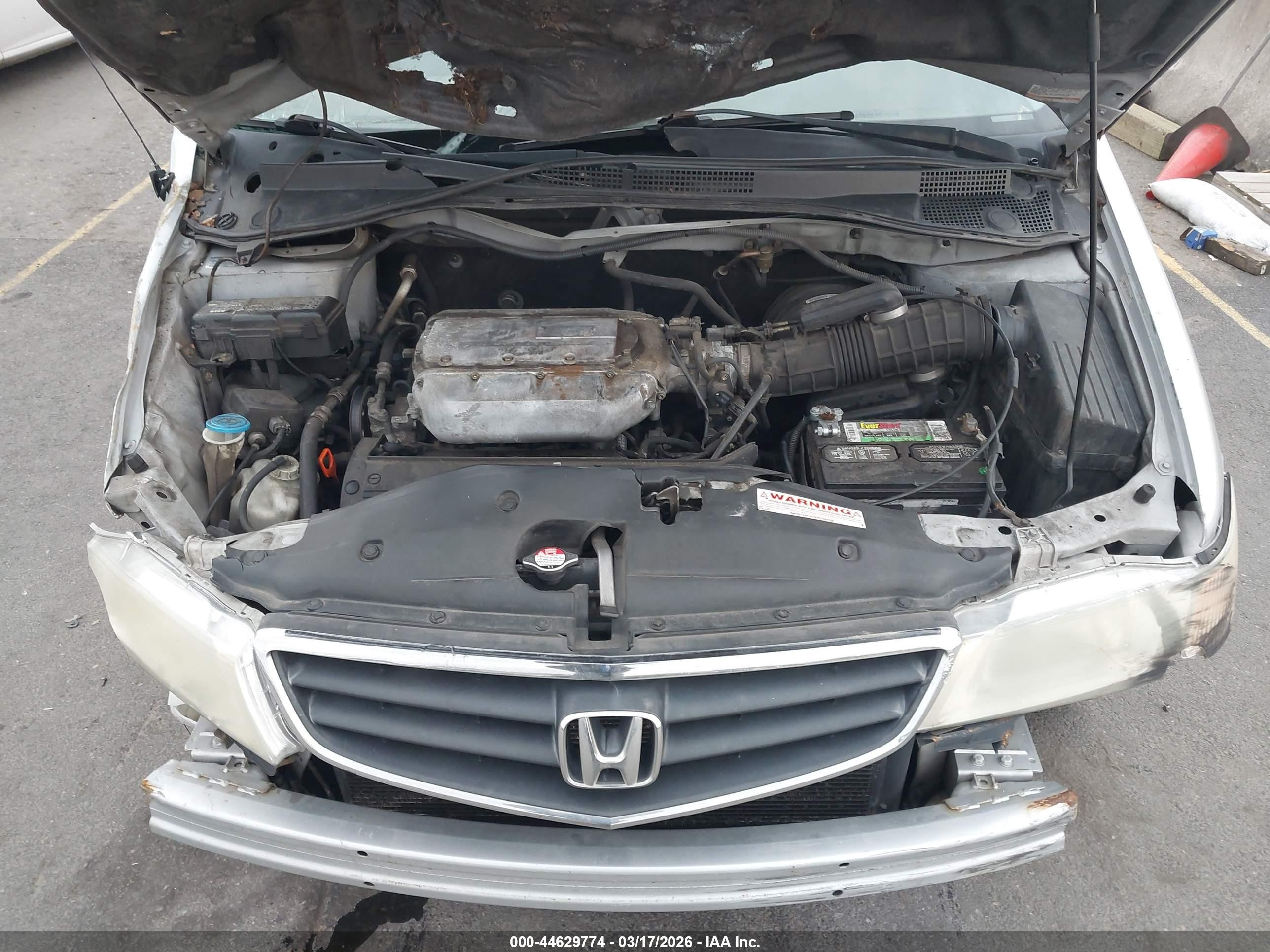 2003 Honda Odyssey Ex-l Silver vin: 5FNRL18703B108663
