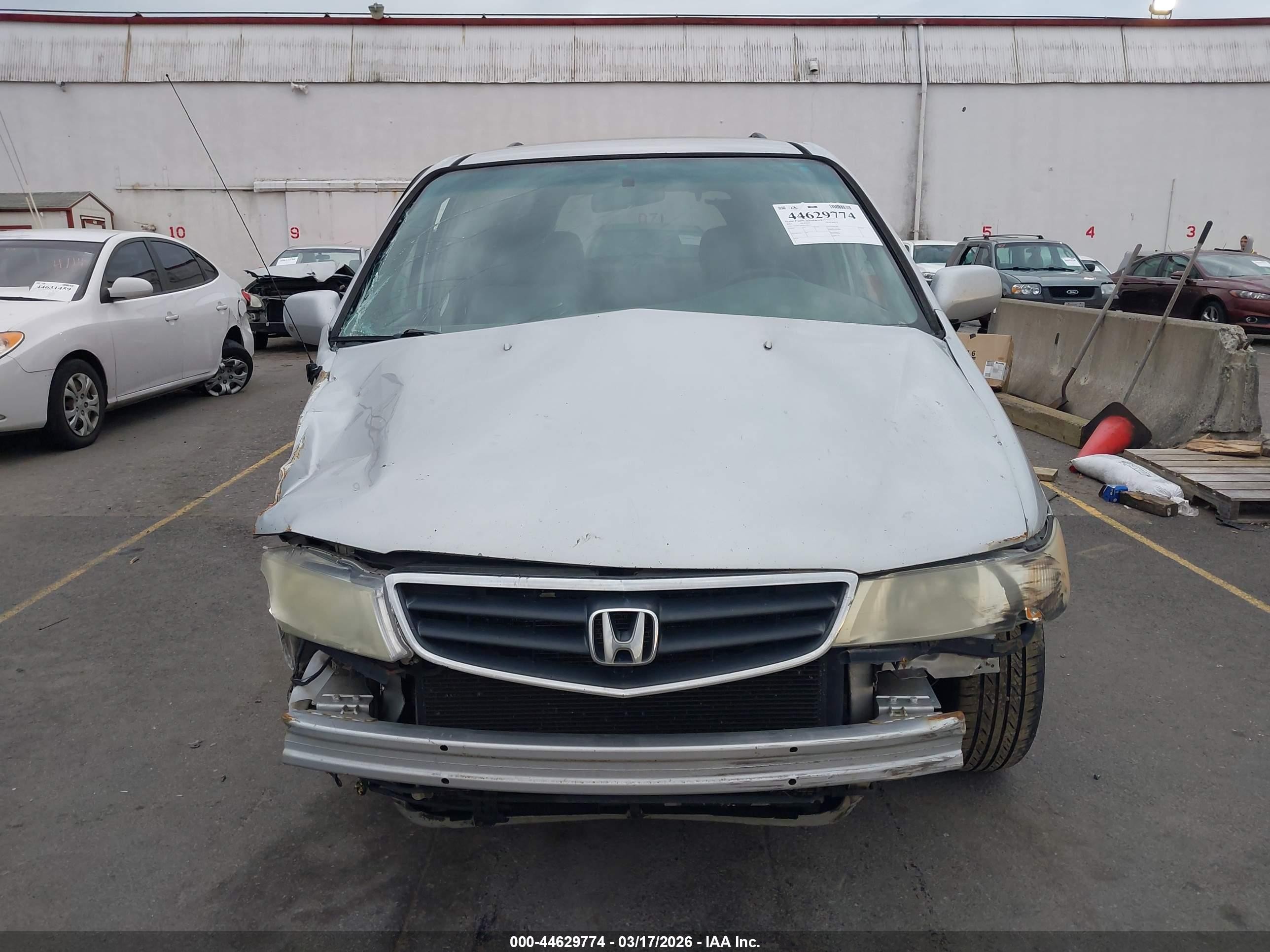 2003 Honda Odyssey Ex-l Silver vin: 5FNRL18703B108663