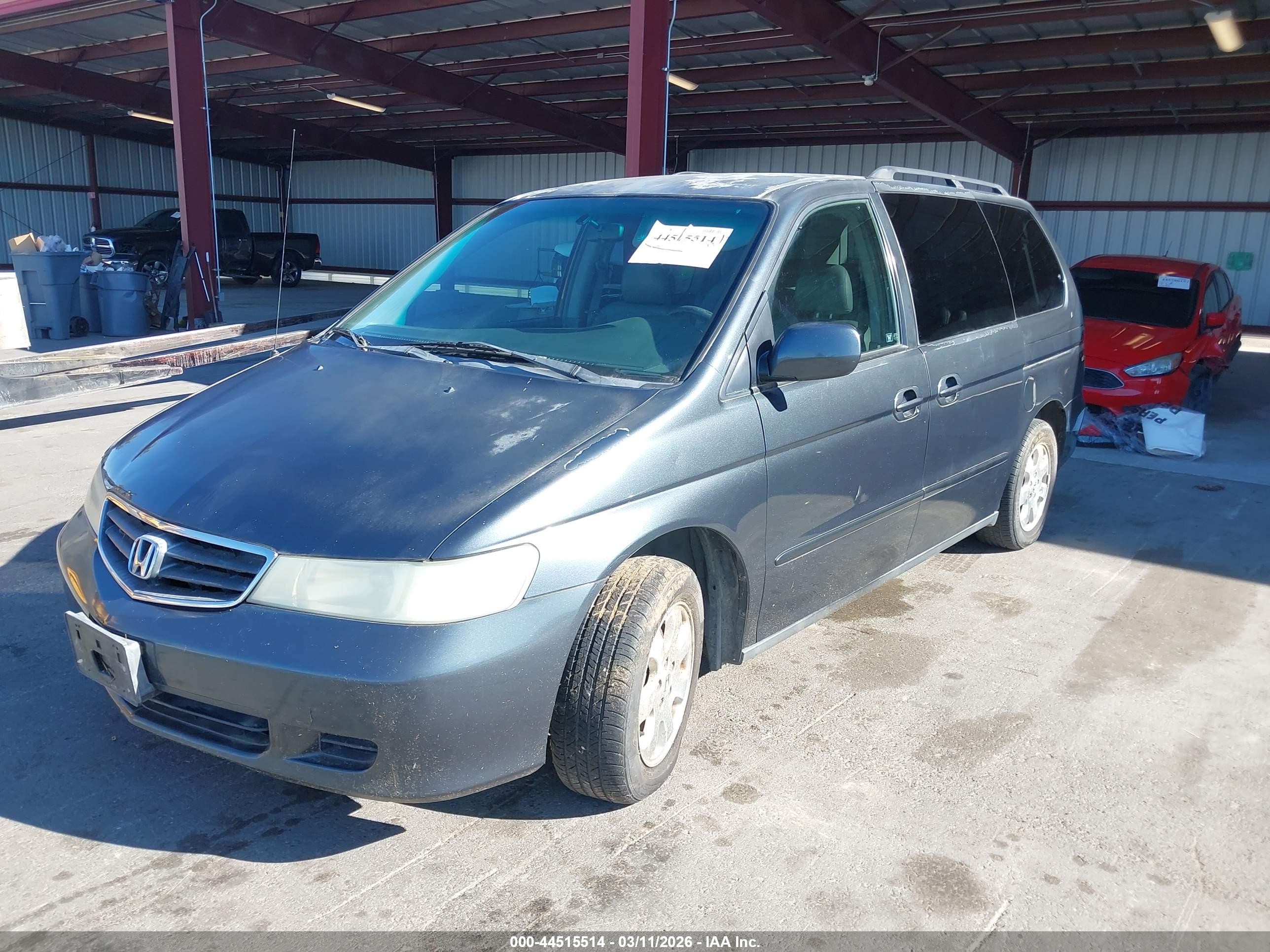 2004 Honda Odyssey Ex-l Gray vin: 5FNRL18704B073317