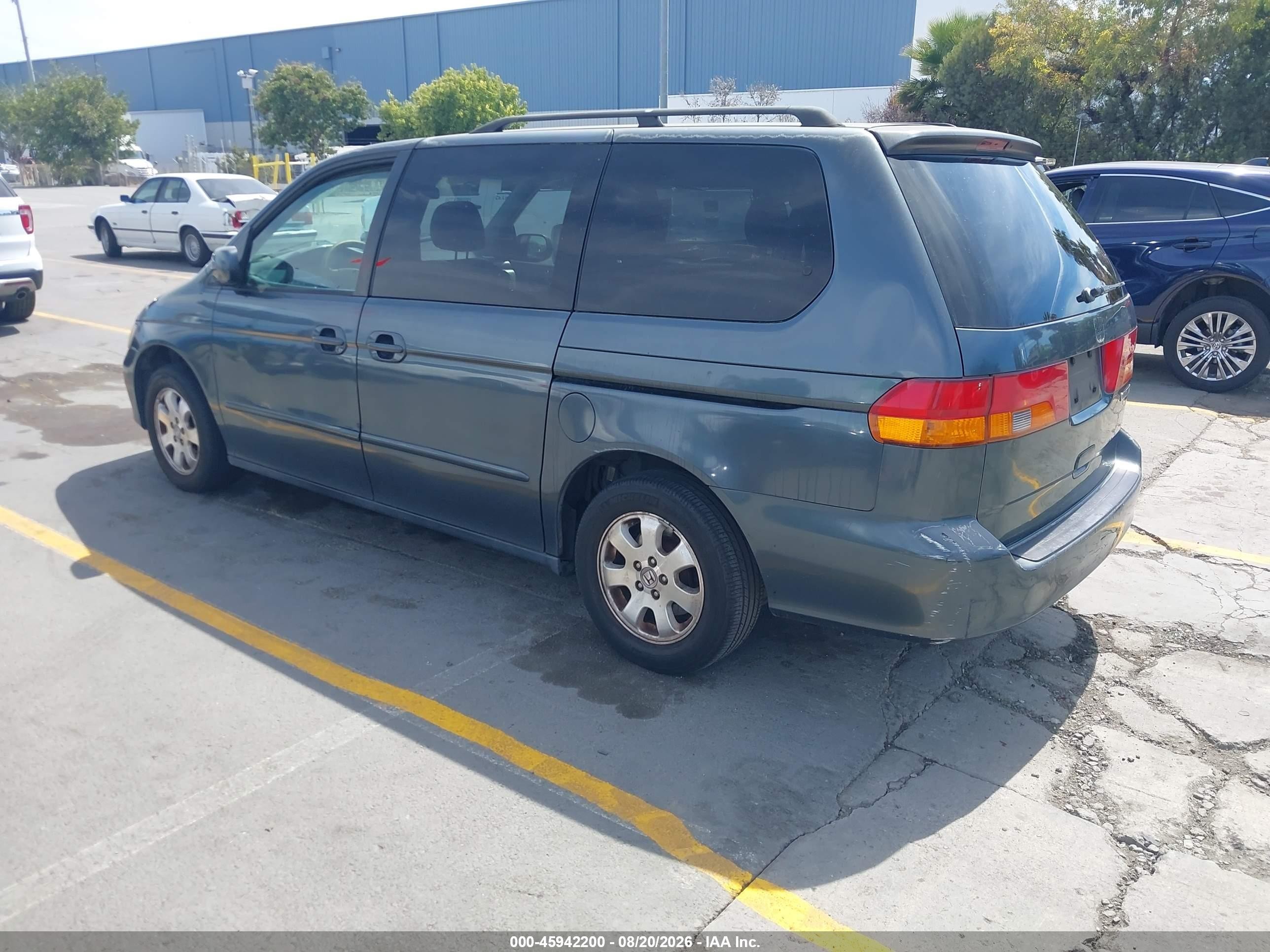 2003 Honda Odyssey Ex-l Blue vin: 5FNRL18713B026120