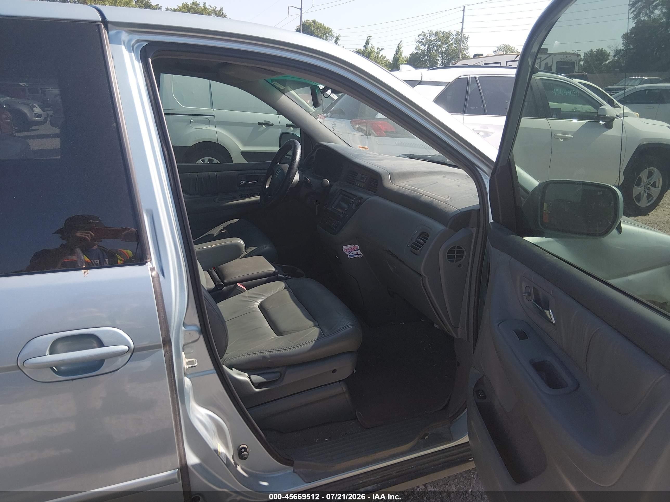 2004 Honda Odyssey Ex-l Gray vin: 5FNRL18714B108575