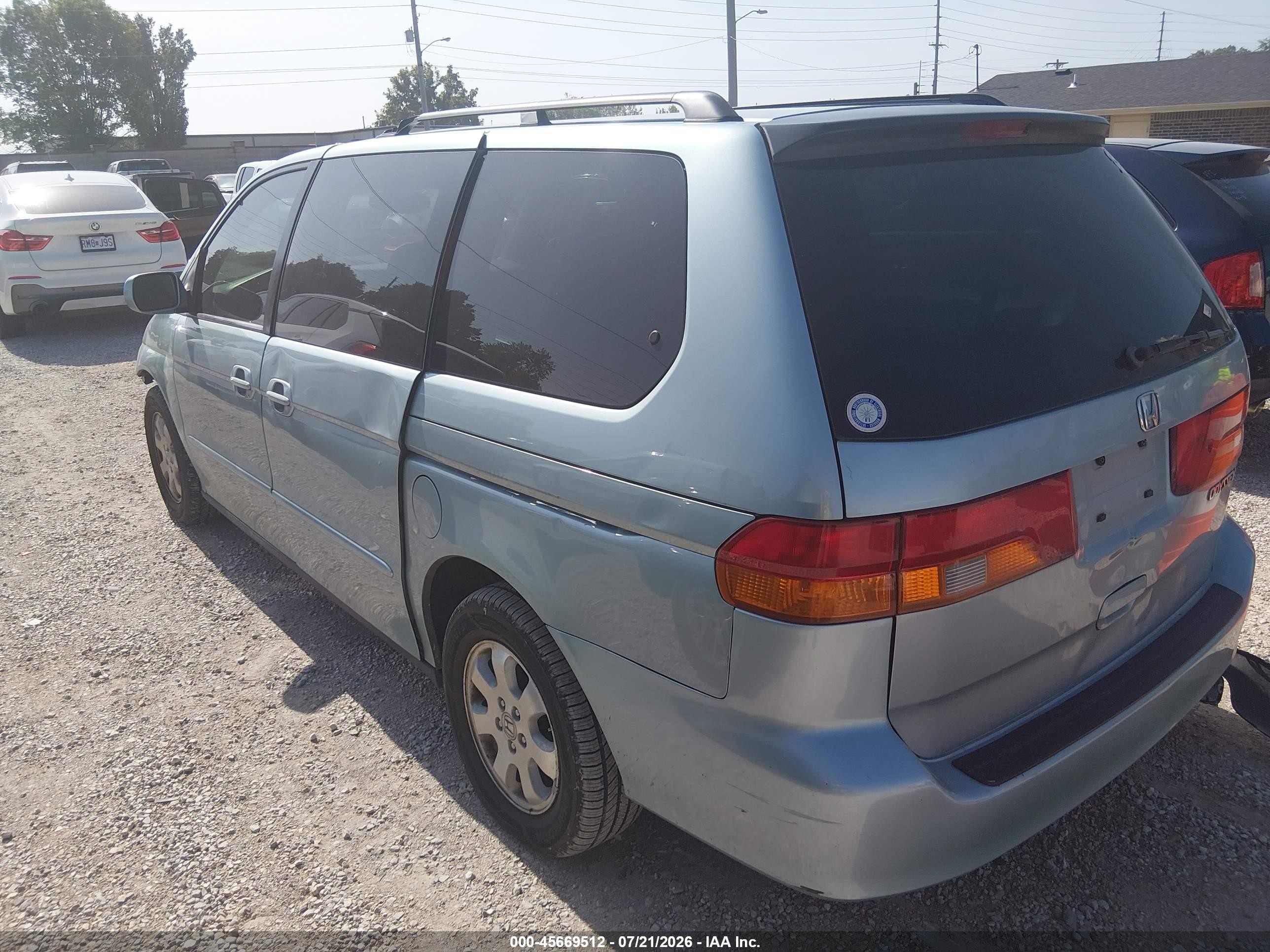 2004 Honda Odyssey Ex-l Gray vin: 5FNRL18714B108575