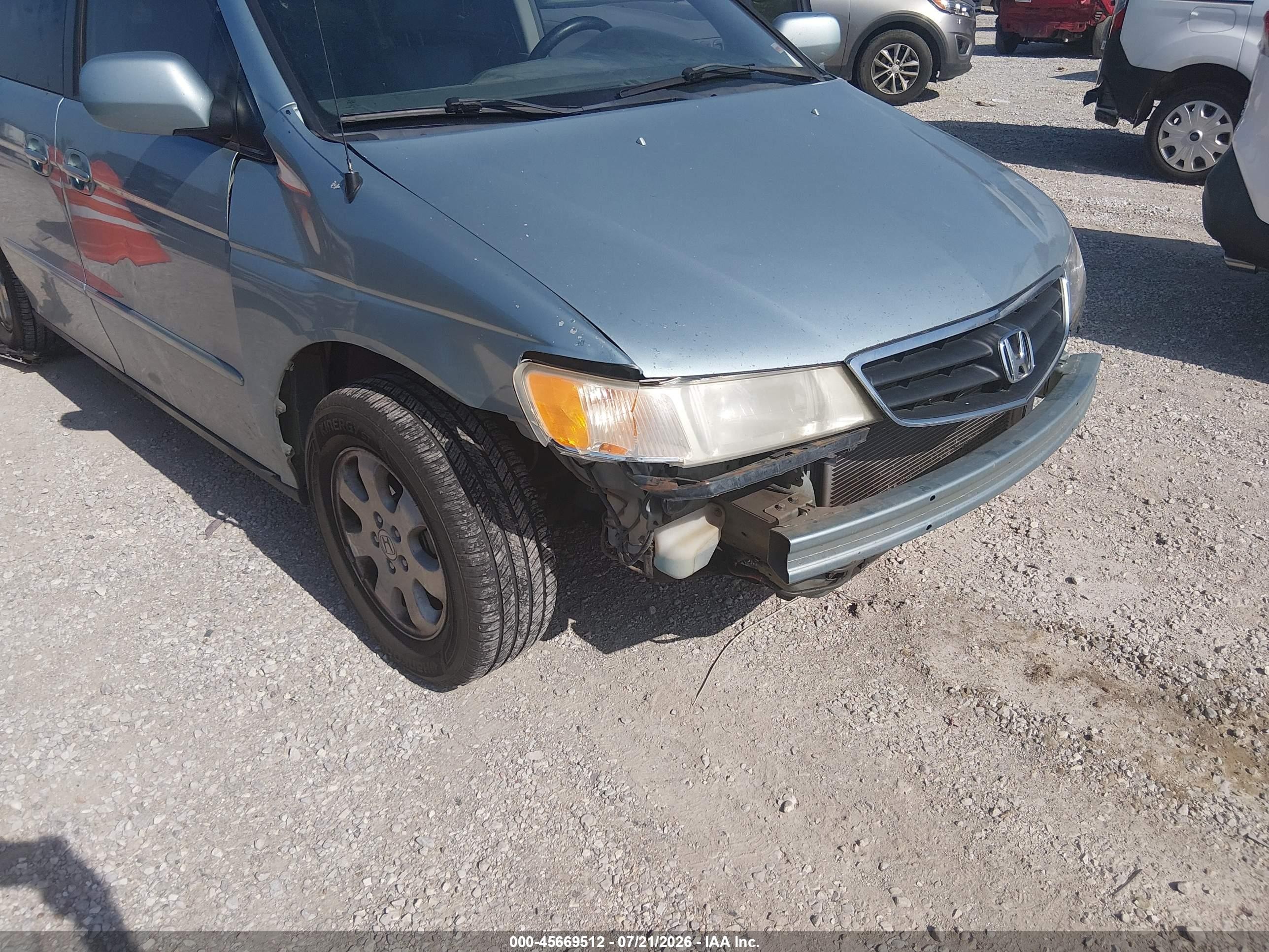2004 Honda Odyssey Ex-l Gray vin: 5FNRL18714B108575