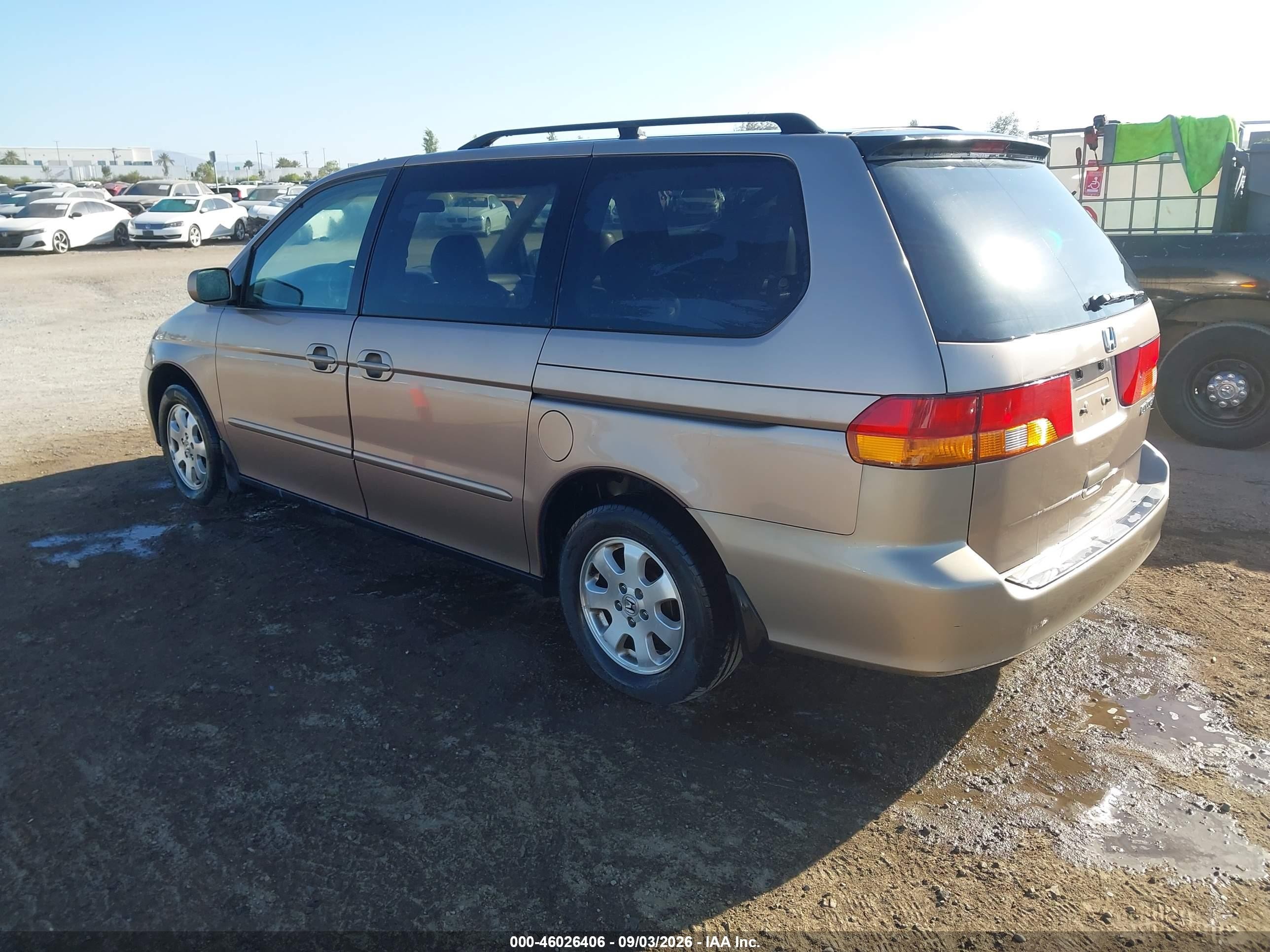 2003 Honda Odyssey Ex-l Beige vin: 5FNRL18723B100161