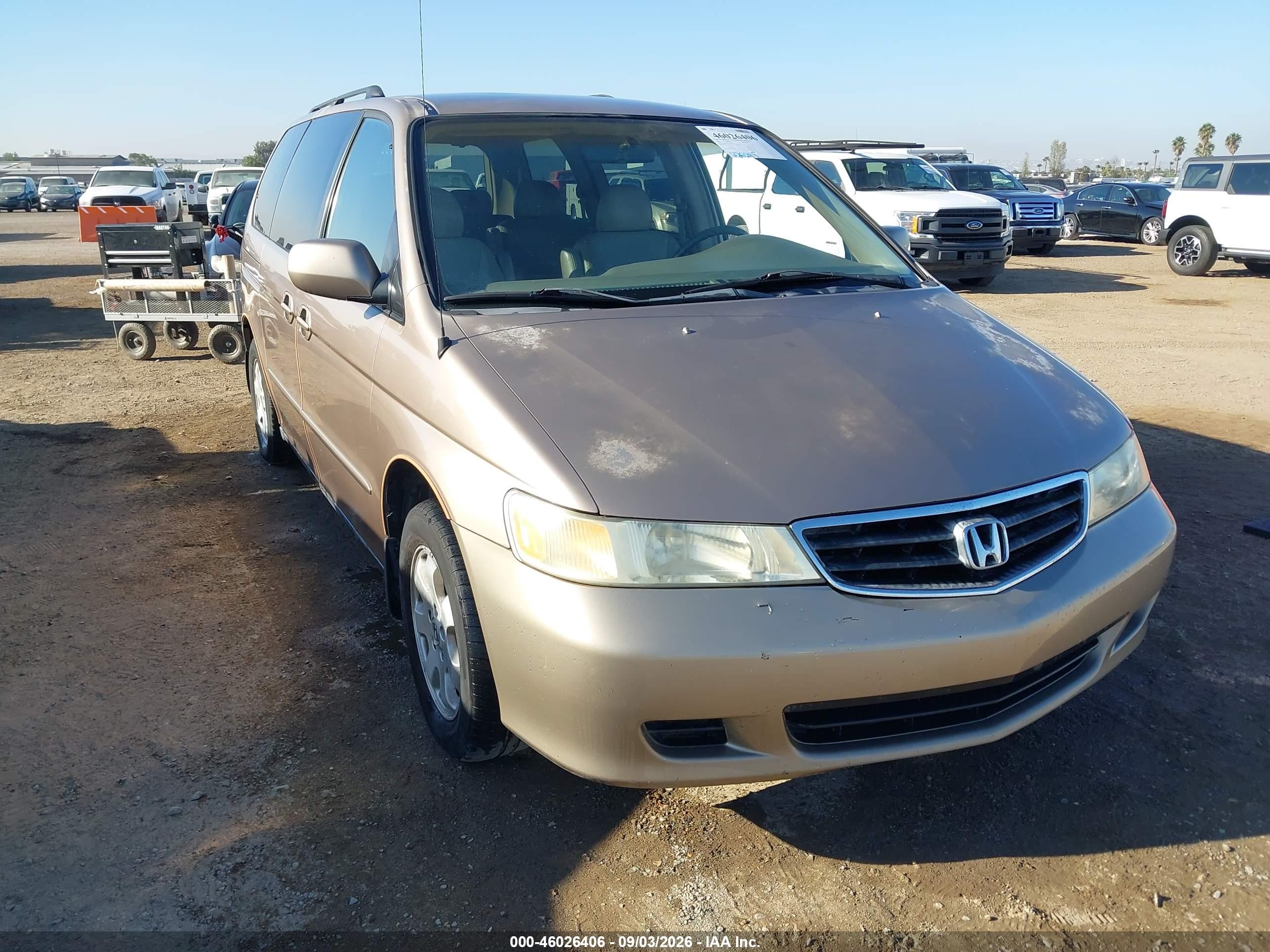 2003 Honda Odyssey Ex-l Beige vin: 5FNRL18723B100161