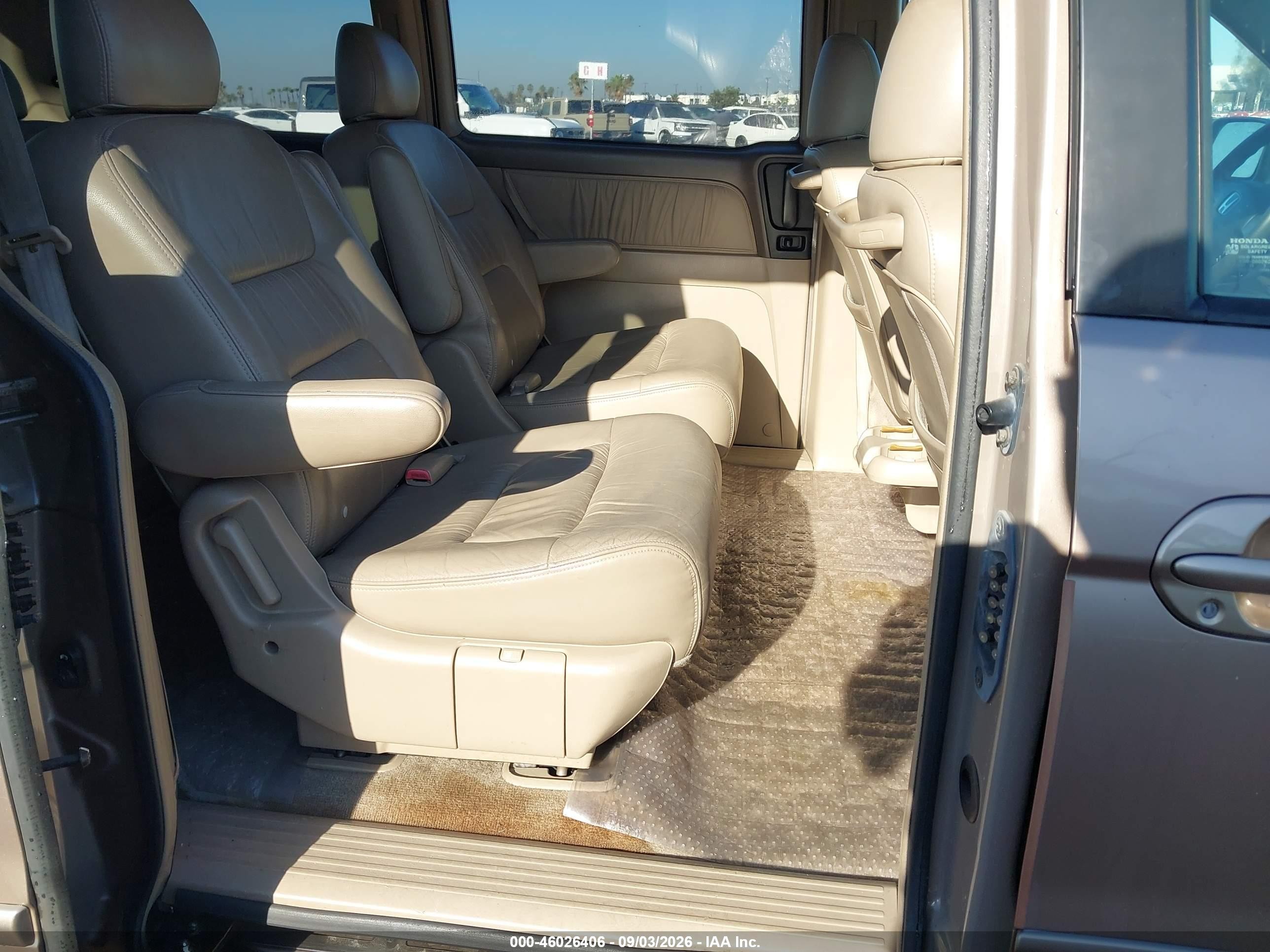 2003 Honda Odyssey Ex-l Beige vin: 5FNRL18723B100161