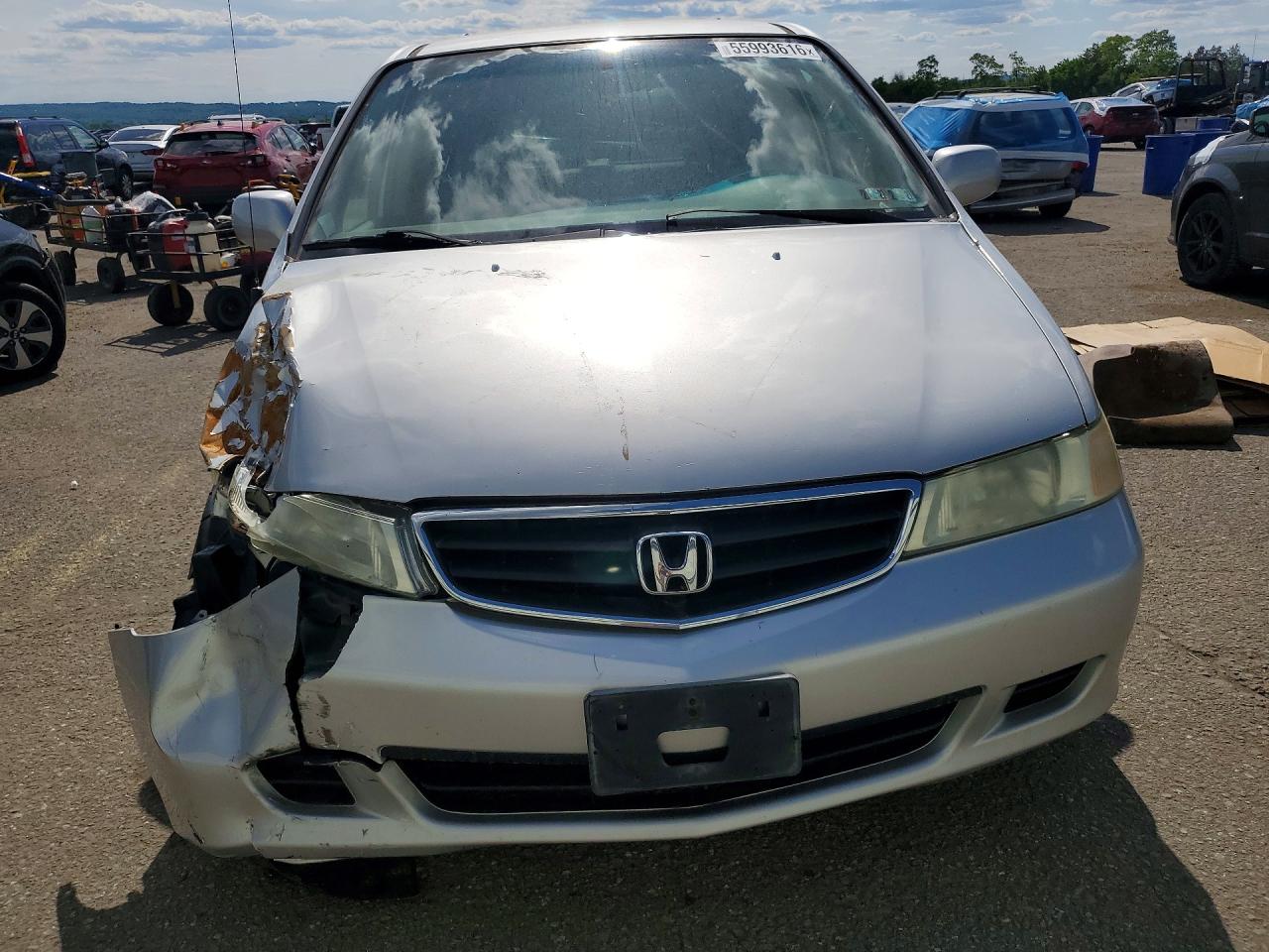 2003 Honda Odyssey Exl Silver vin: 5FNRL18723B144774