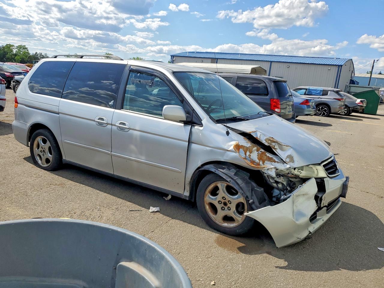 2003 Honda Odyssey Exl Silver vin: 5FNRL18723B144774