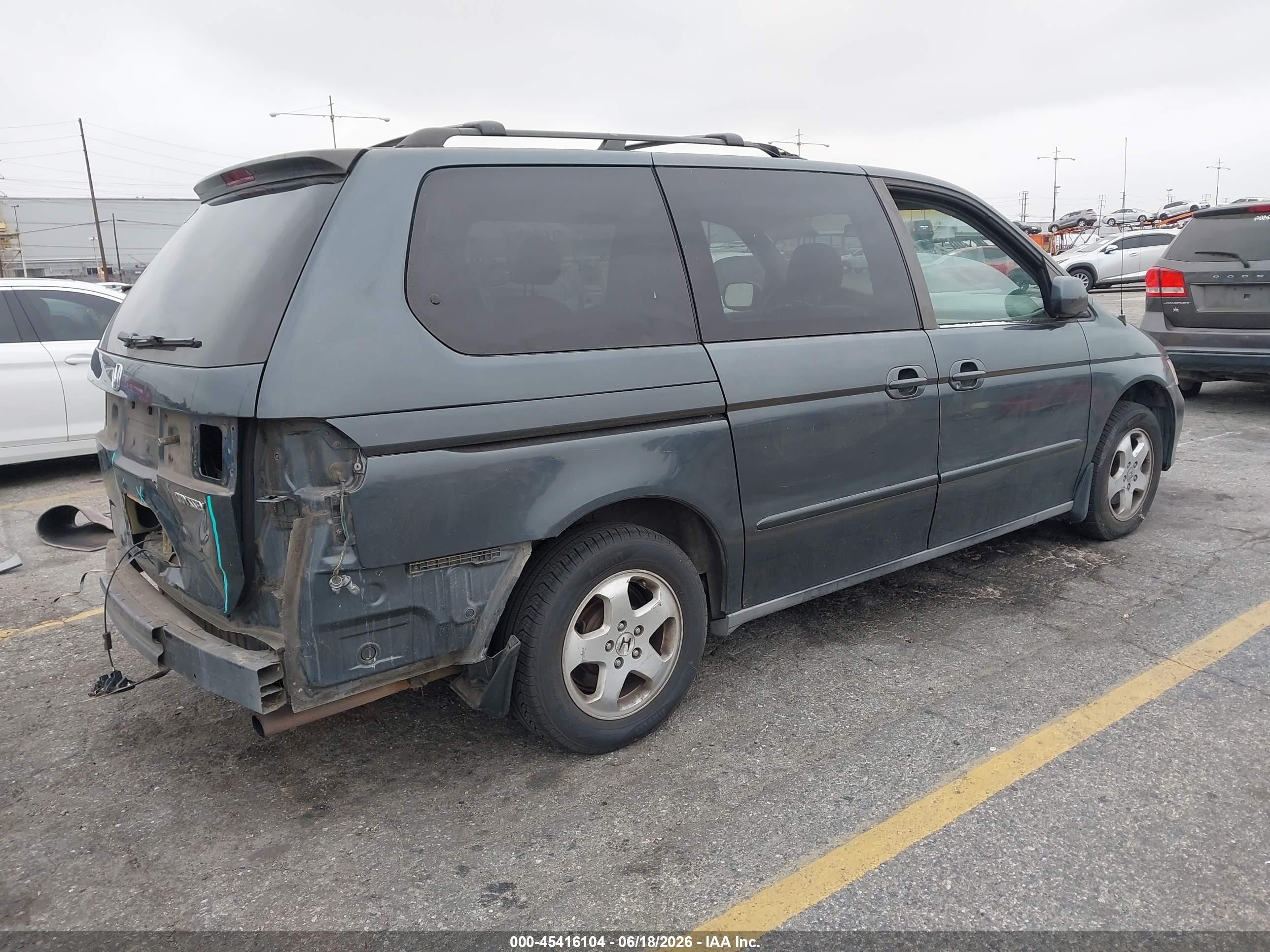 2003 Honda Odyssey Ex-l Green vin: 5FNRL18733B131709
