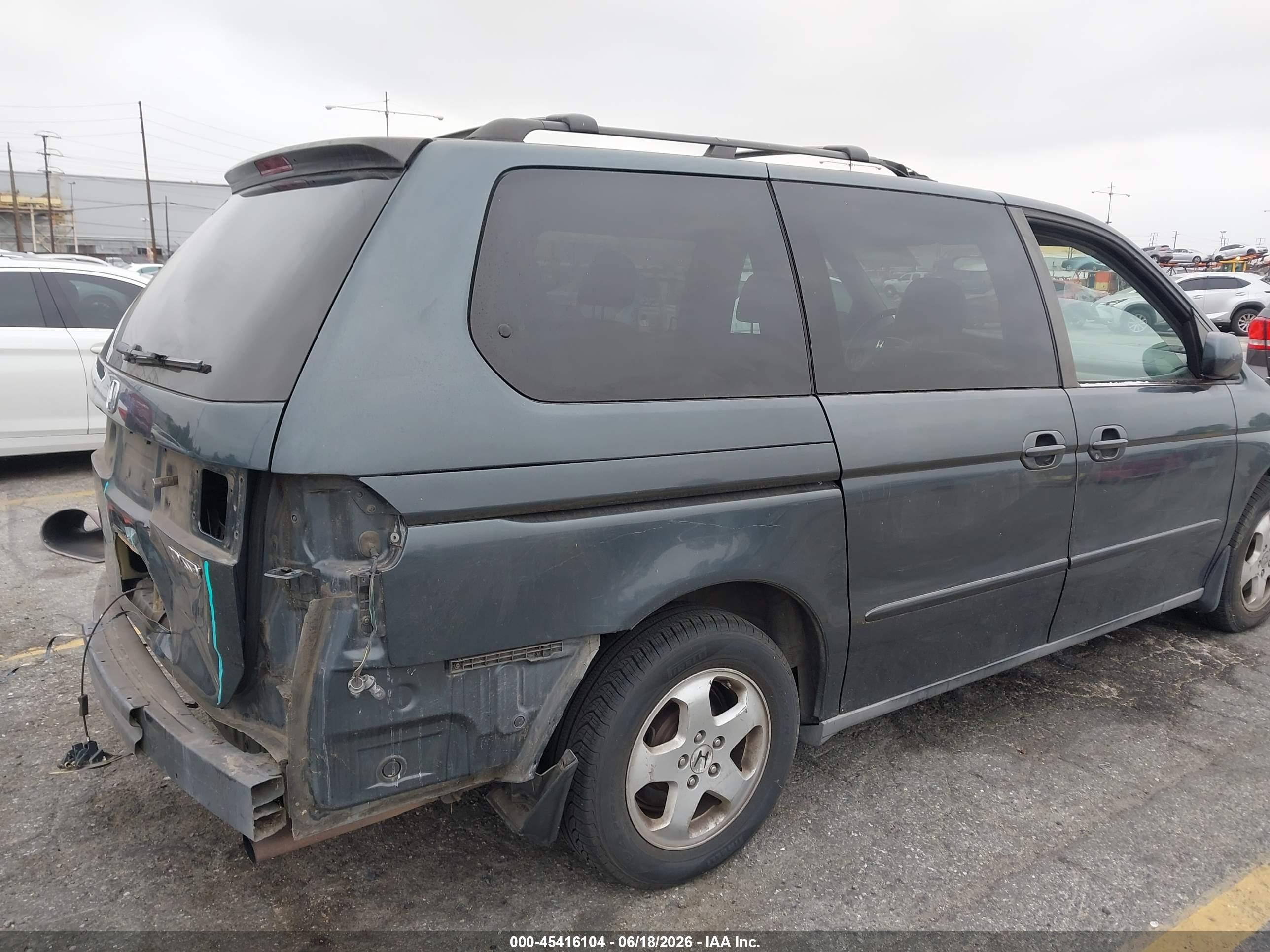 2003 Honda Odyssey Ex-l Green vin: 5FNRL18733B131709