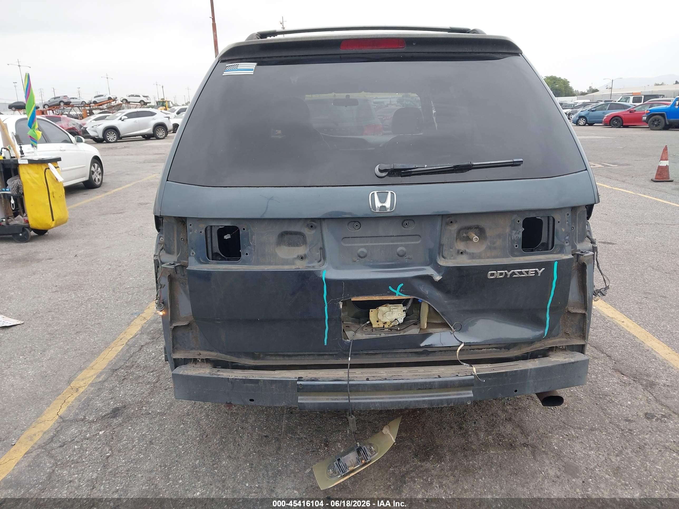 2003 Honda Odyssey Ex-l Green vin: 5FNRL18733B131709
