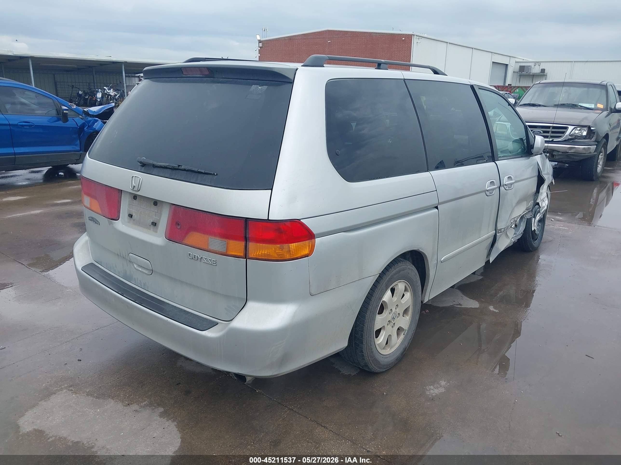 2003 Honda Odyssey Ex-l Silver vin: 5FNRL18763B050140