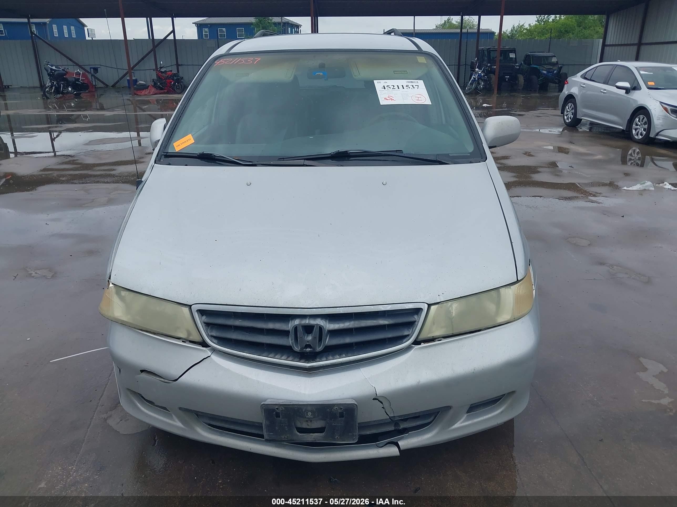 2003 Honda Odyssey Ex-l Silver vin: 5FNRL18763B050140