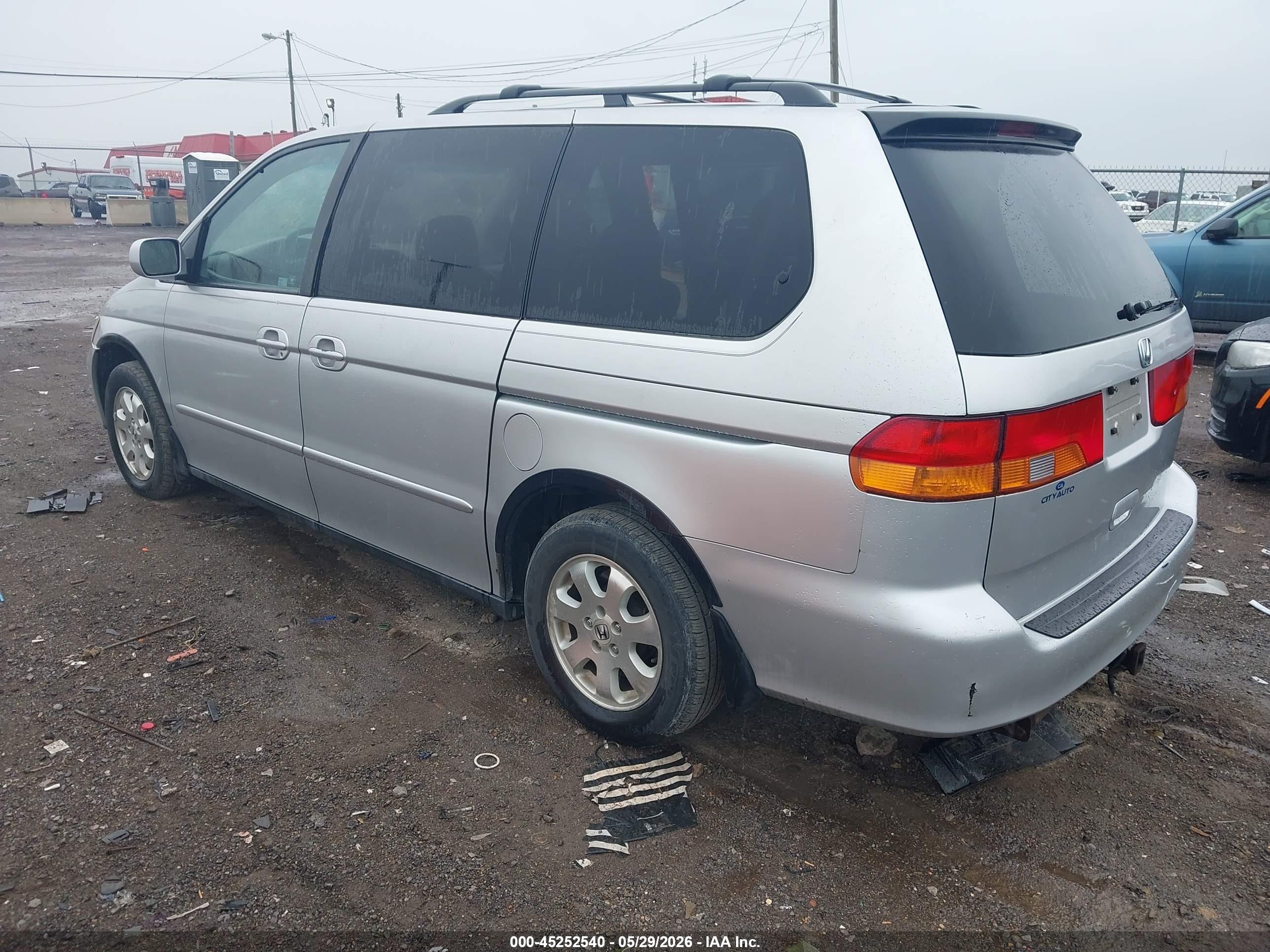 2002 Honda Odyssey Ex-l Серебряный vin: 5FNRL18772B050940