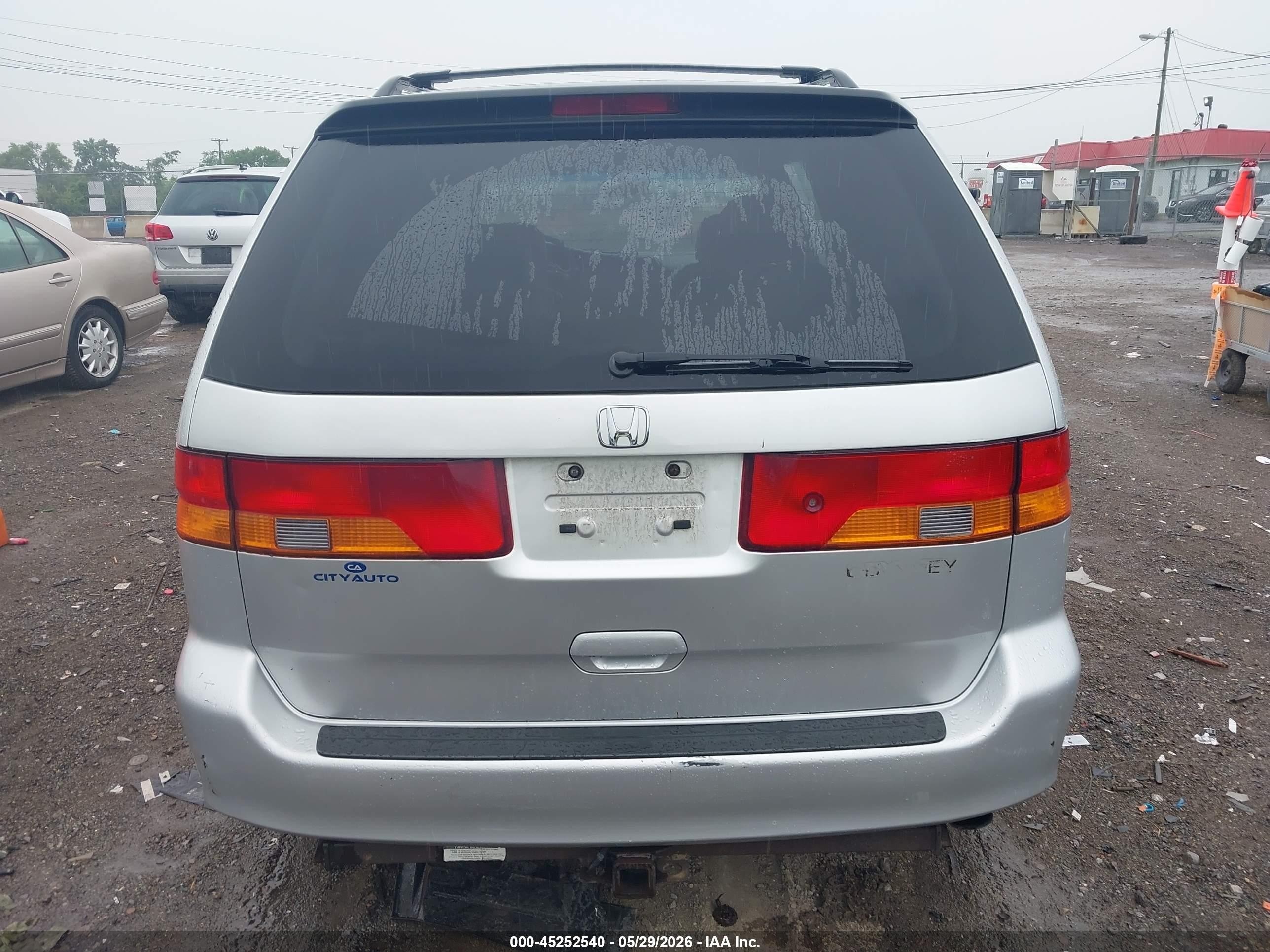 2002 Honda Odyssey Ex-l Серебряный vin: 5FNRL18772B050940