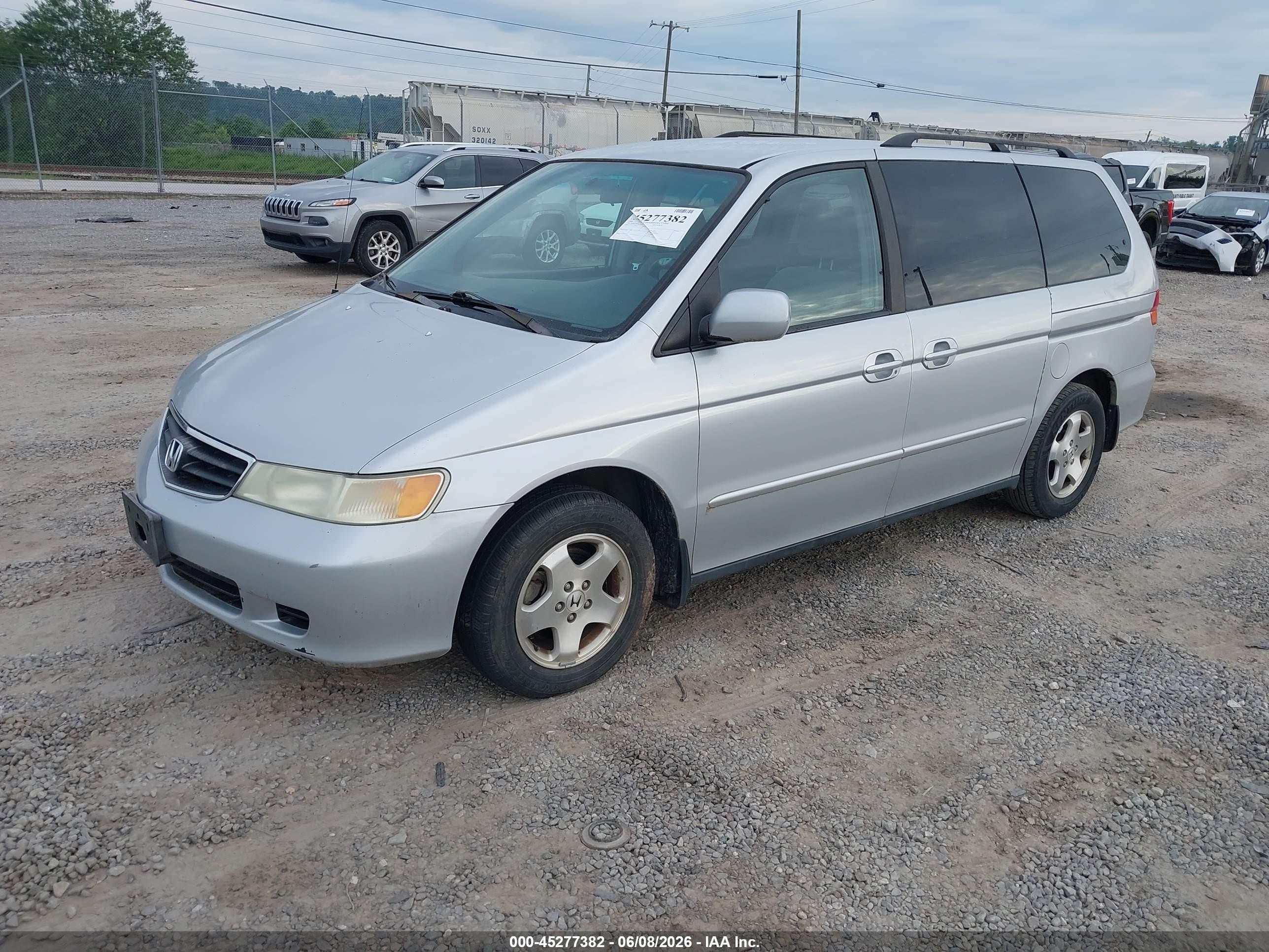 2004 Honda Odyssey Ex Silver vin: 5FNRL18824B109355