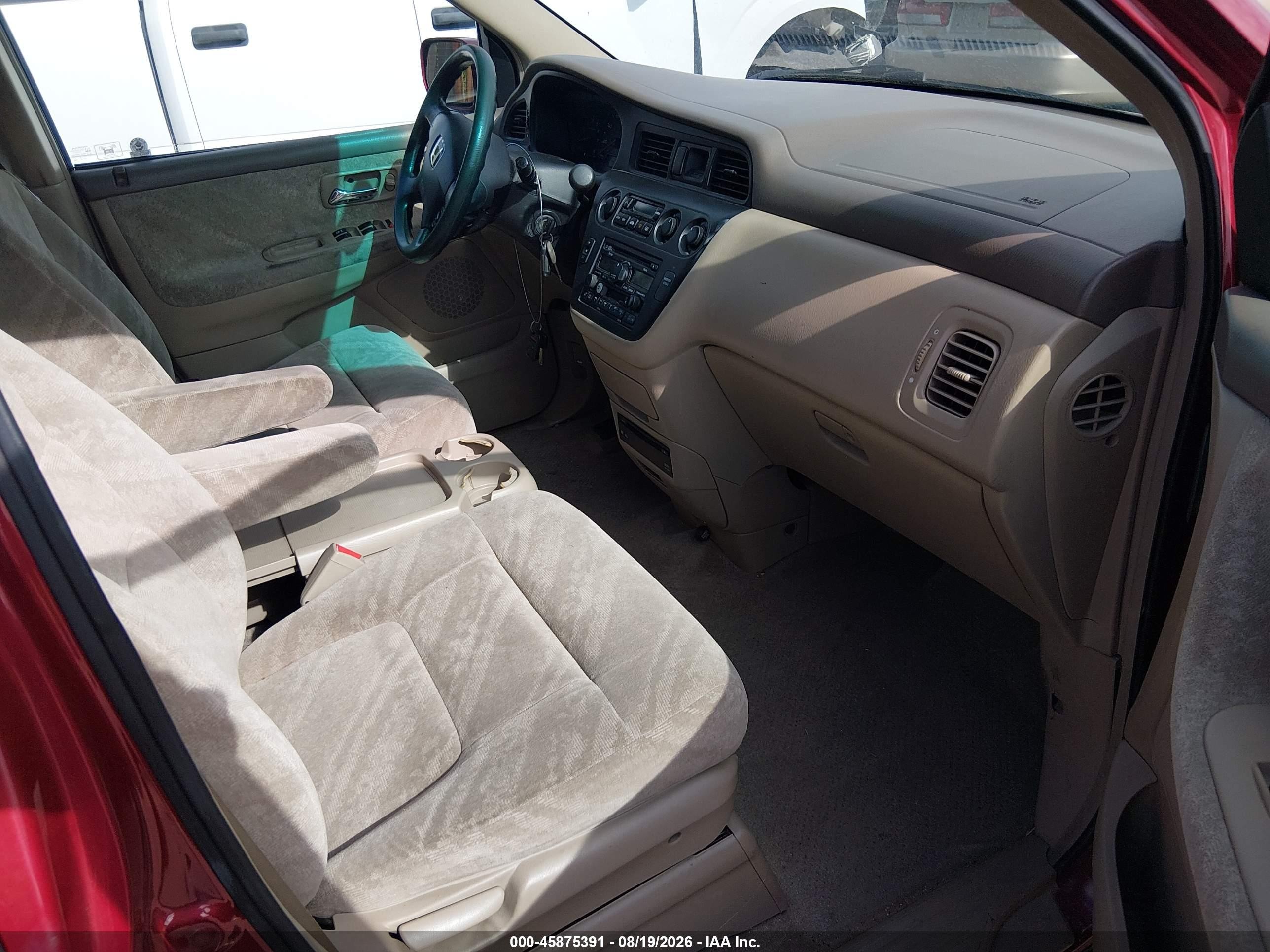2004 Honda Odyssey Ex Red vin: 5FNRL18834B131140