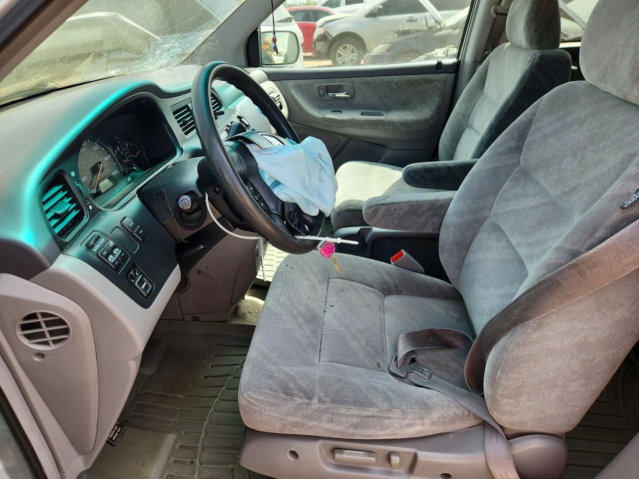 2004 Honda Odyssey Ex Gray vin: 5FNRL18844B087598