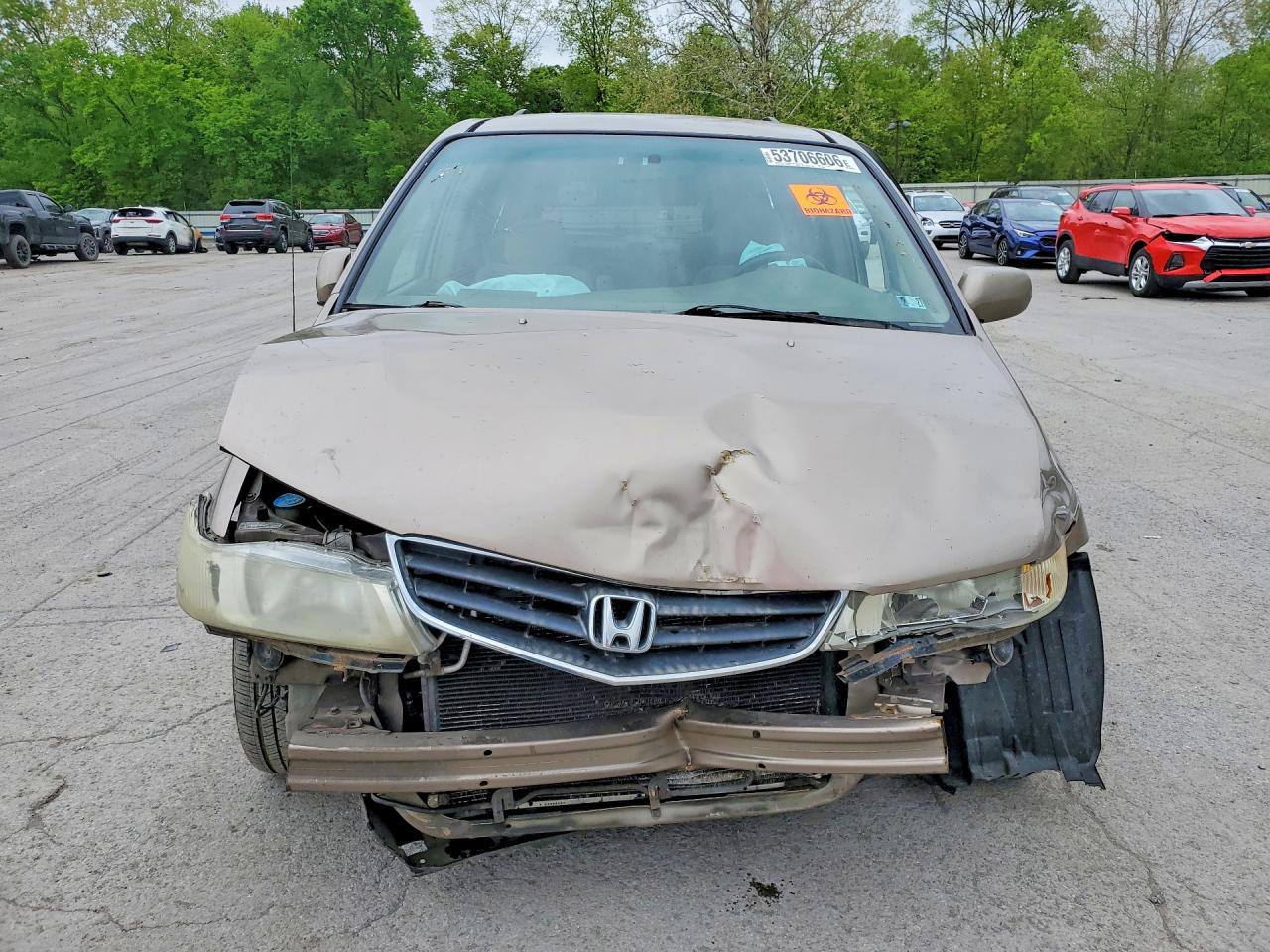 2004 Honda Odyssey Ex Gold vin: 5FNRL18844B145399