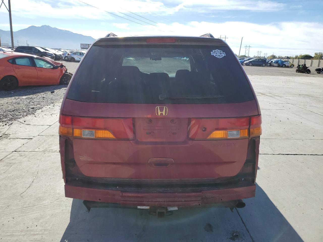 2004 Honda Odyssey Ex Red vin: 5FNRL18844B149579