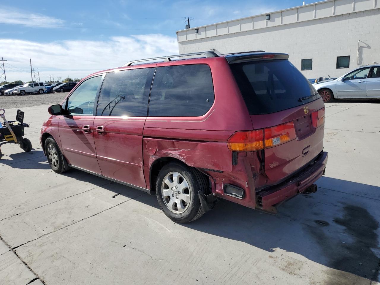 2004 Honda Odyssey Ex Red vin: 5FNRL18844B149579