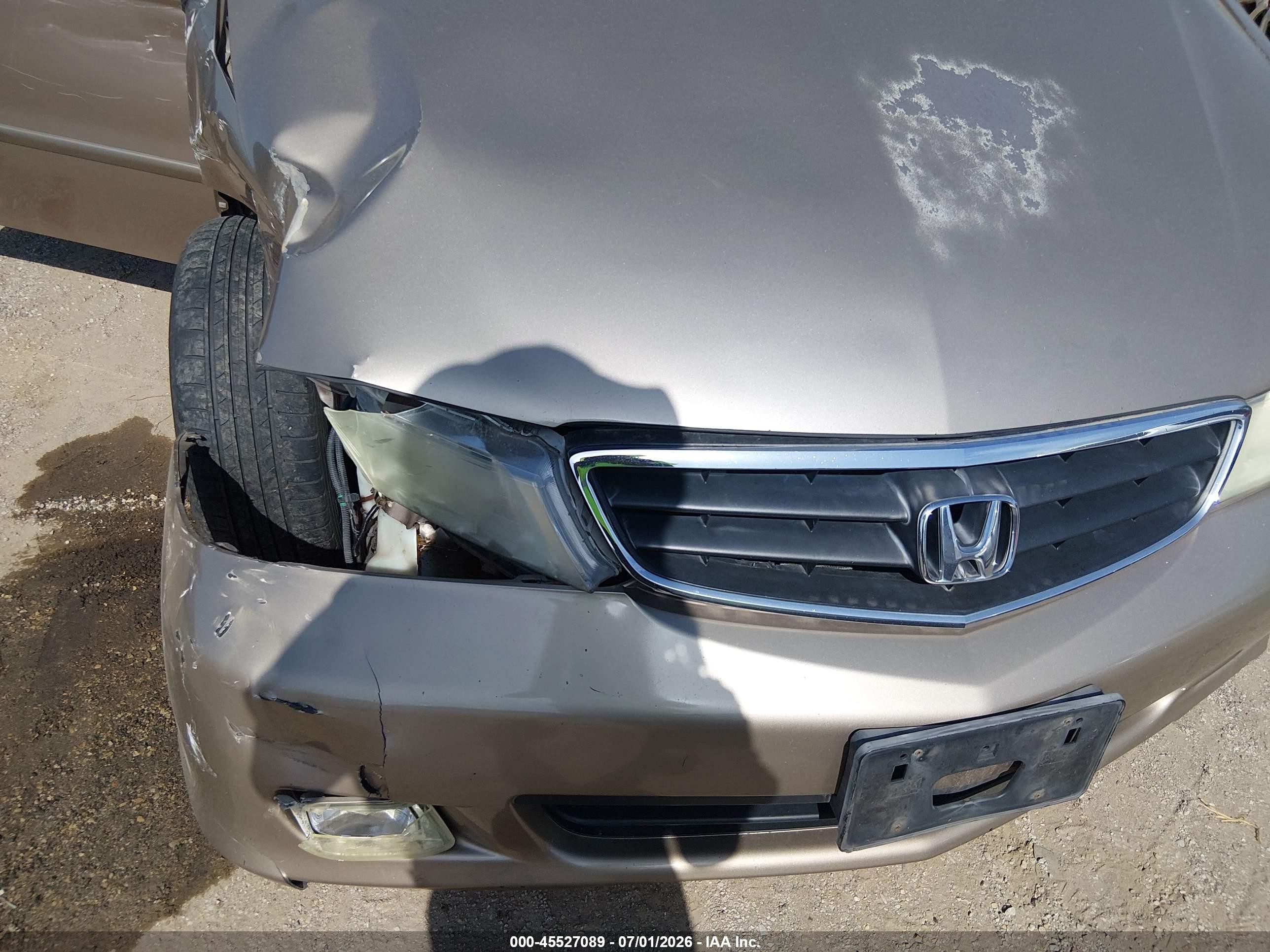 2004 Honda Odyssey Ex Желто-коричневый vin: 5FNRL18854B088484