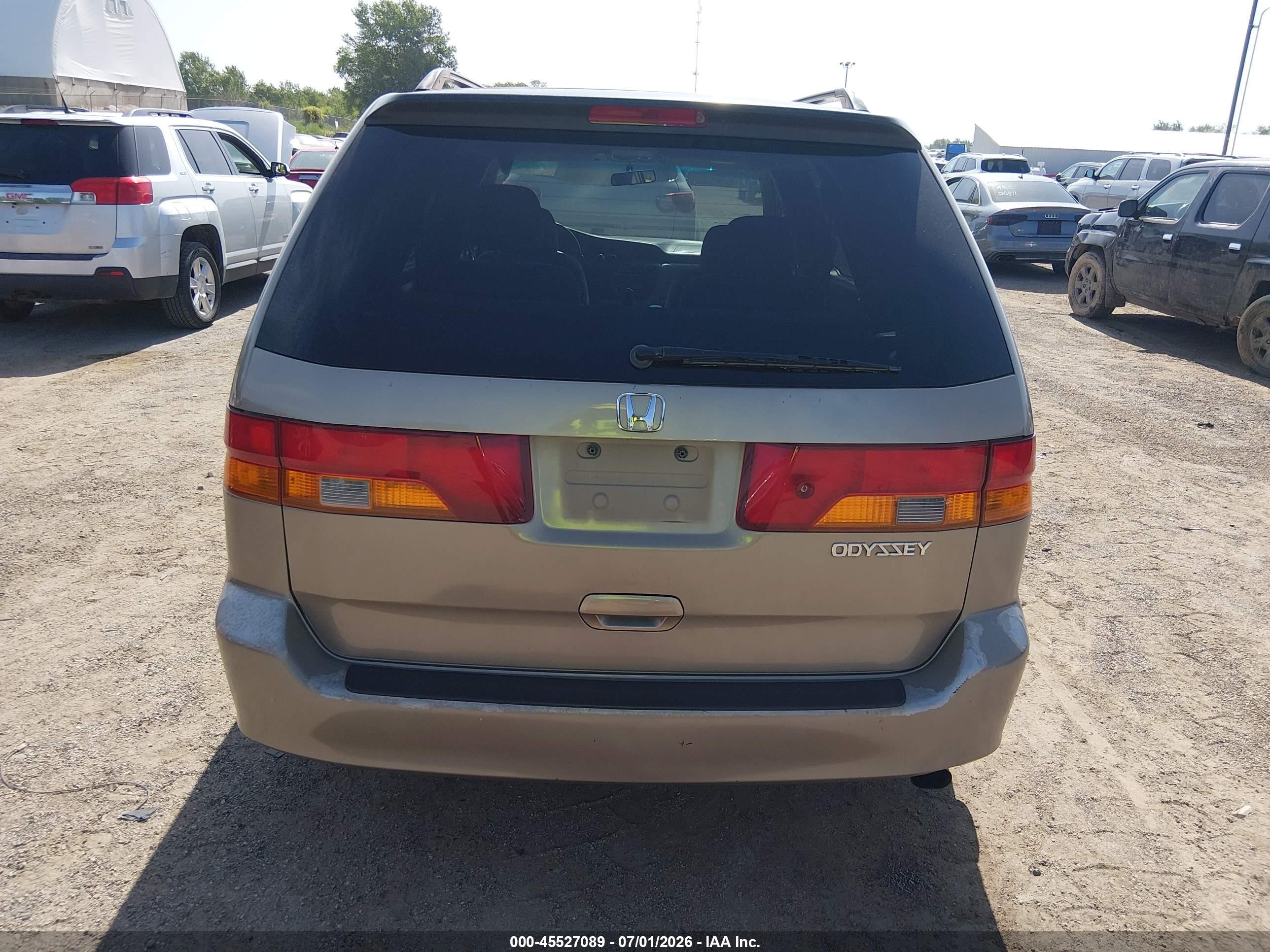 2004 Honda Odyssey Ex Желто-коричневый vin: 5FNRL18854B088484
