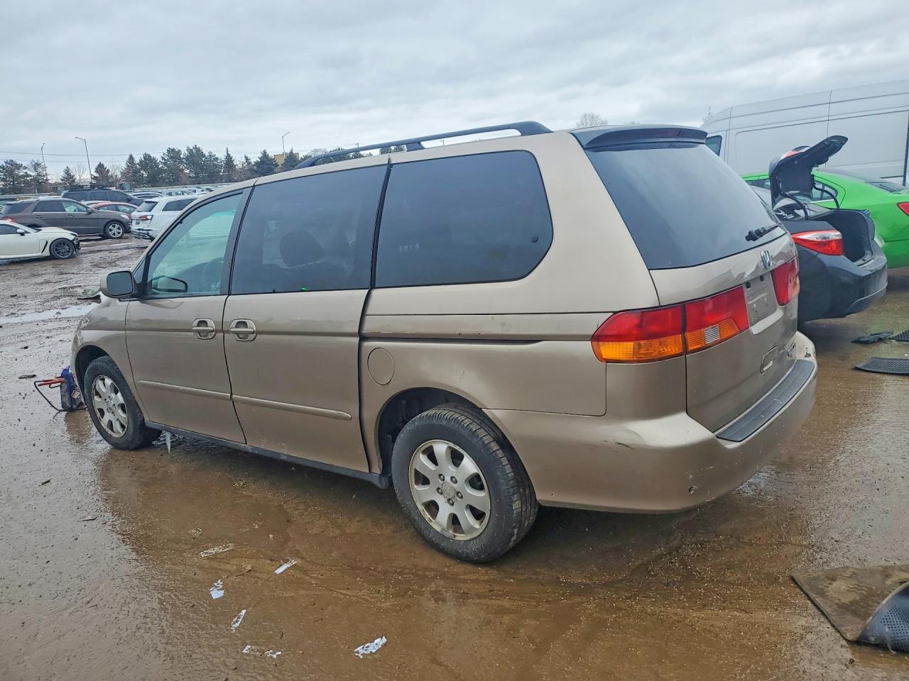 2004 Honda Odyssey Ex Tan vin: 5FNRL18864B133237