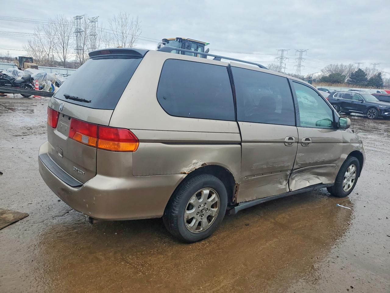 2004 Honda Odyssey Ex Tan vin: 5FNRL18864B133237