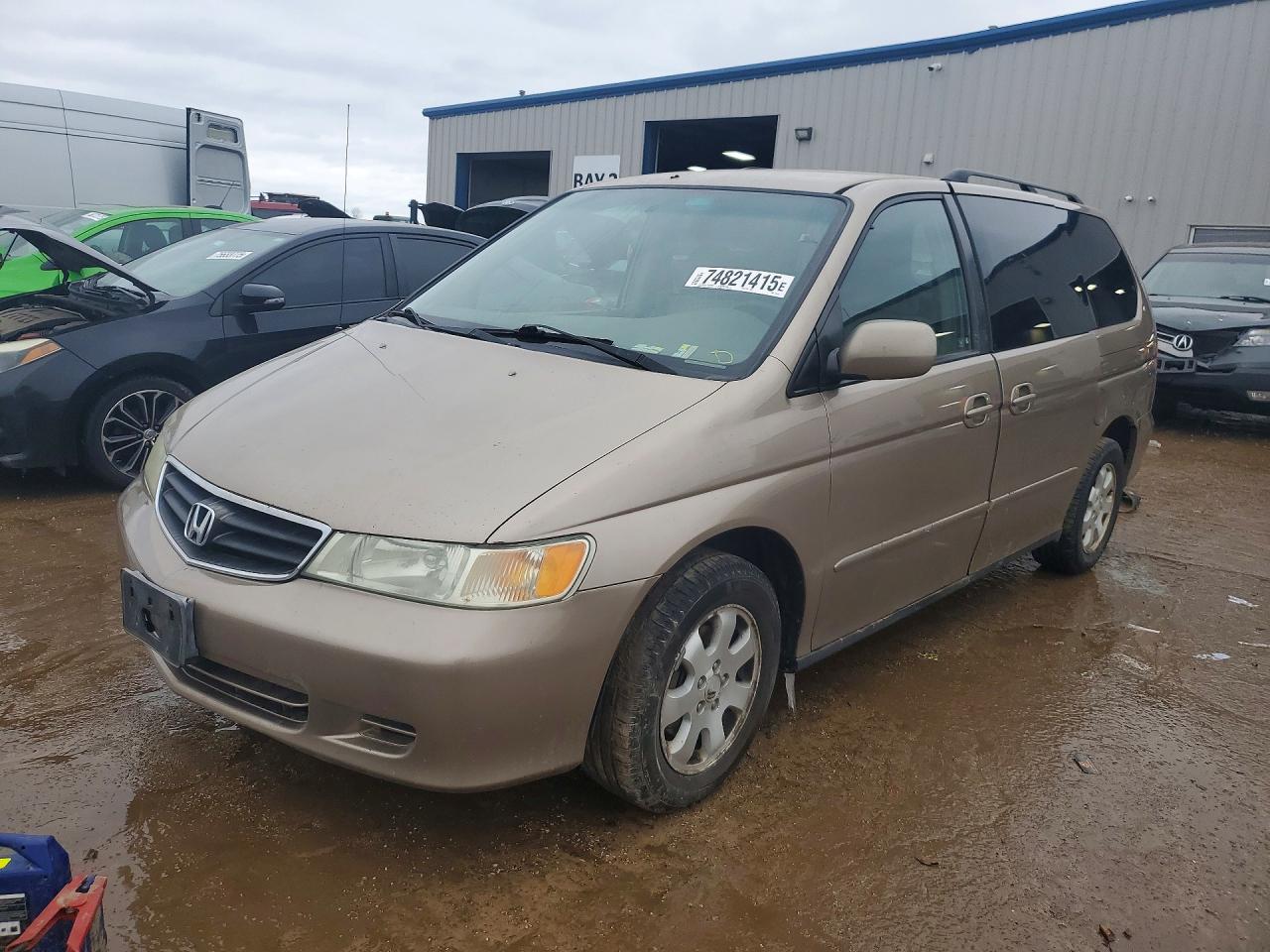 2004 Honda Odyssey Ex Tan vin: 5FNRL18864B133237