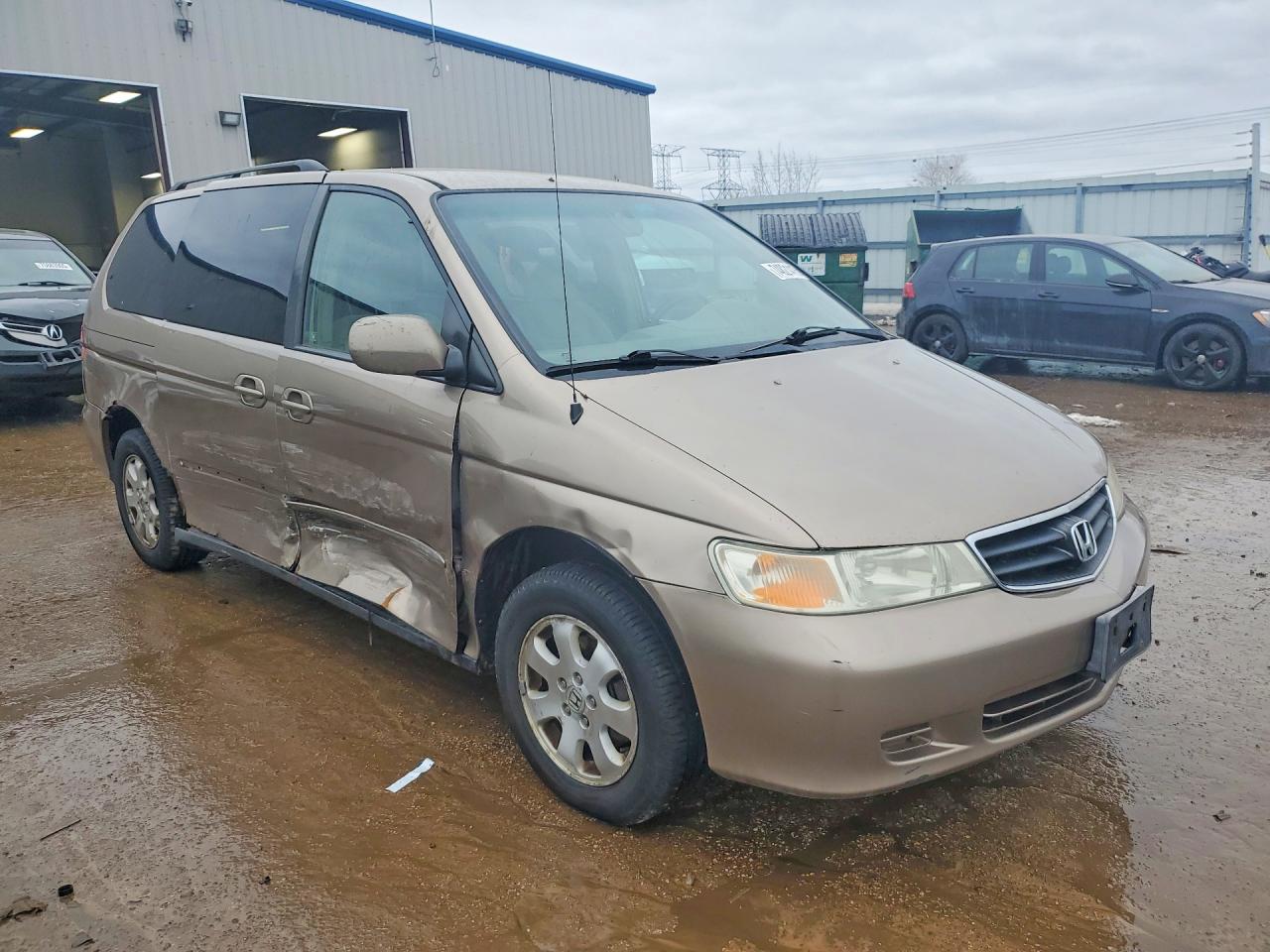 2004 Honda Odyssey Ex Tan vin: 5FNRL18864B133237