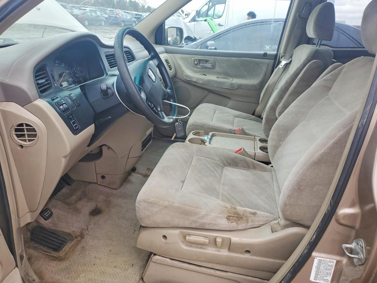 2004 Honda Odyssey Ex Tan vin: 5FNRL18864B133237