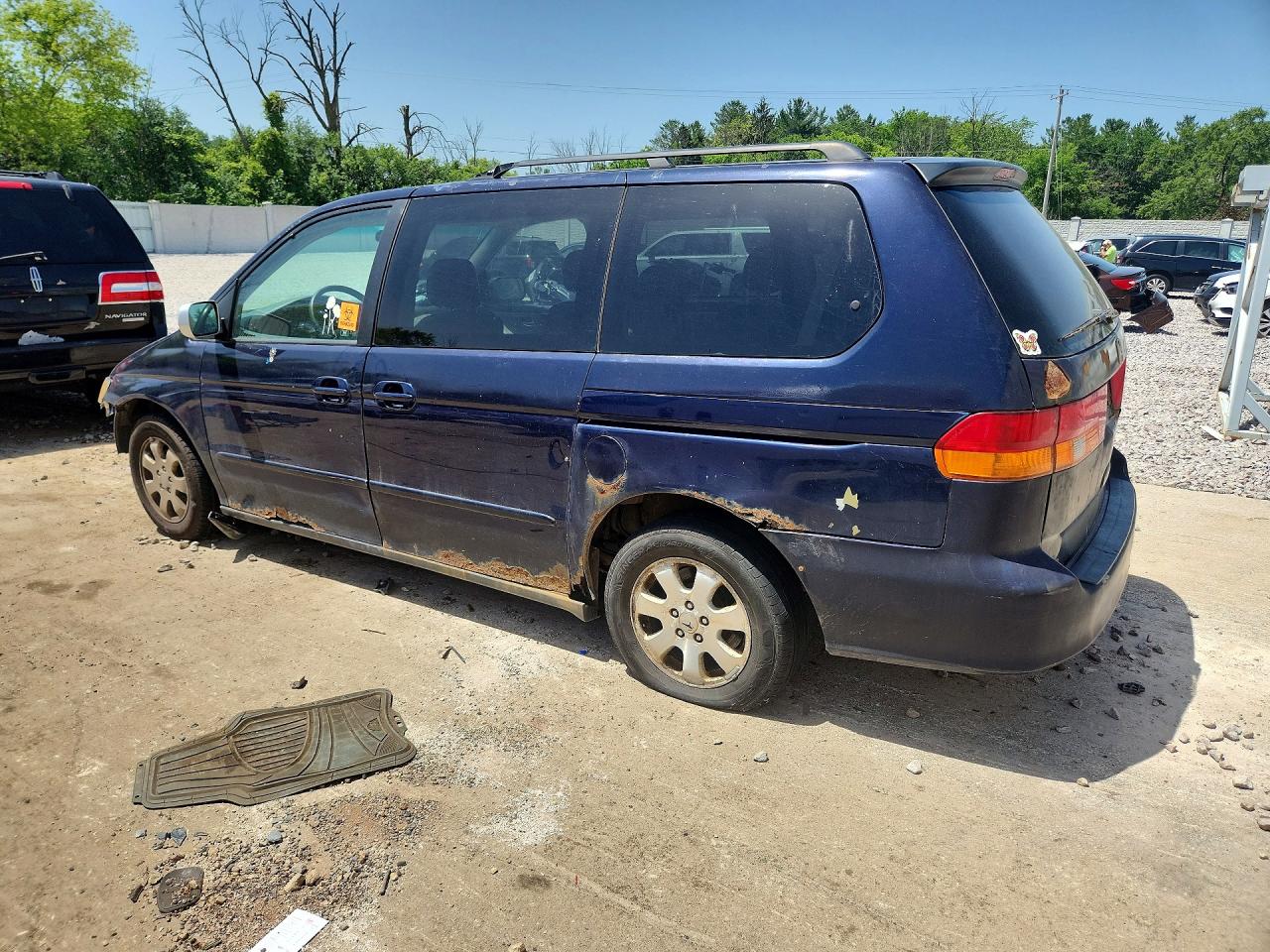 2004 Honda Odyssey Ex Blue vin: 5FNRL18874B087028