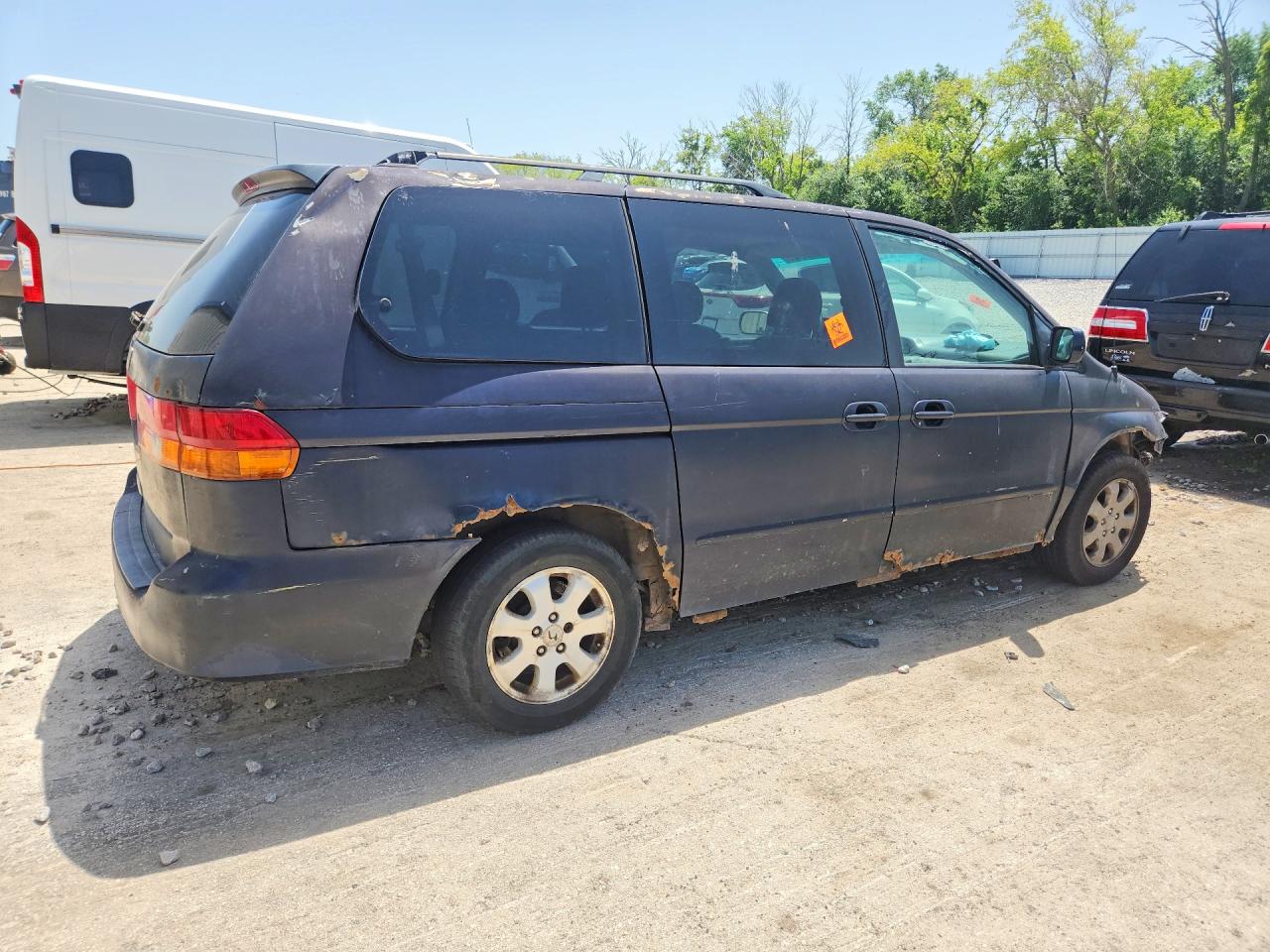 2004 Honda Odyssey Ex Blue vin: 5FNRL18874B087028