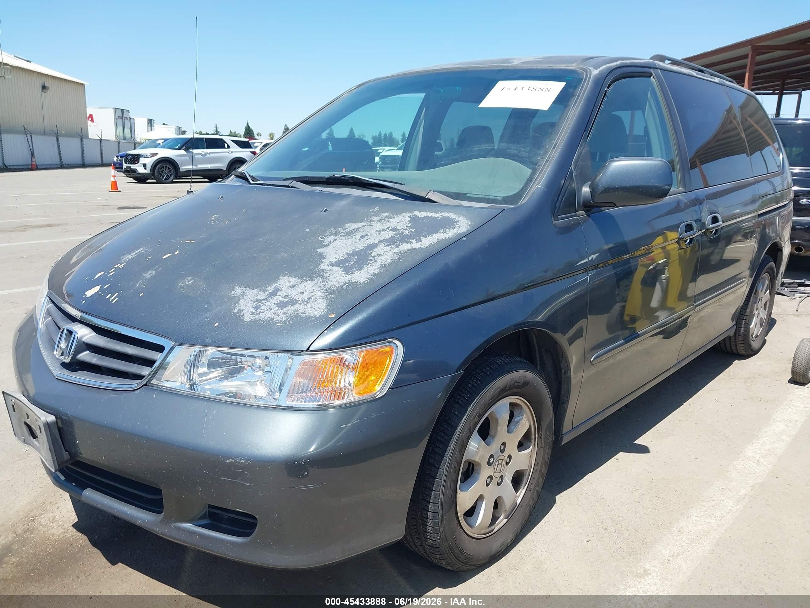 2004 Honda Odyssey Ex Blue vin: 5FNRL18874B124496