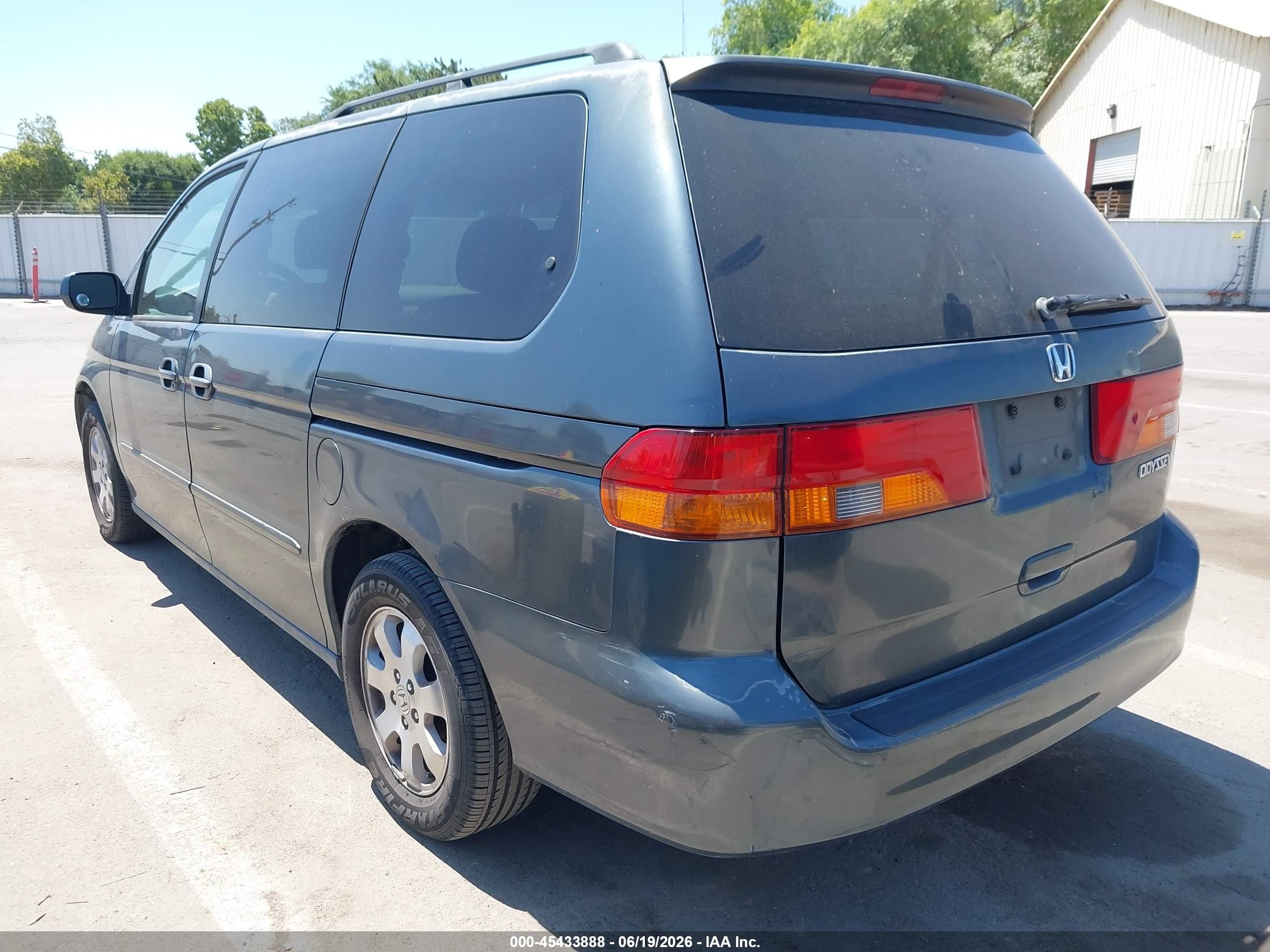2004 Honda Odyssey Ex Blue vin: 5FNRL18874B124496